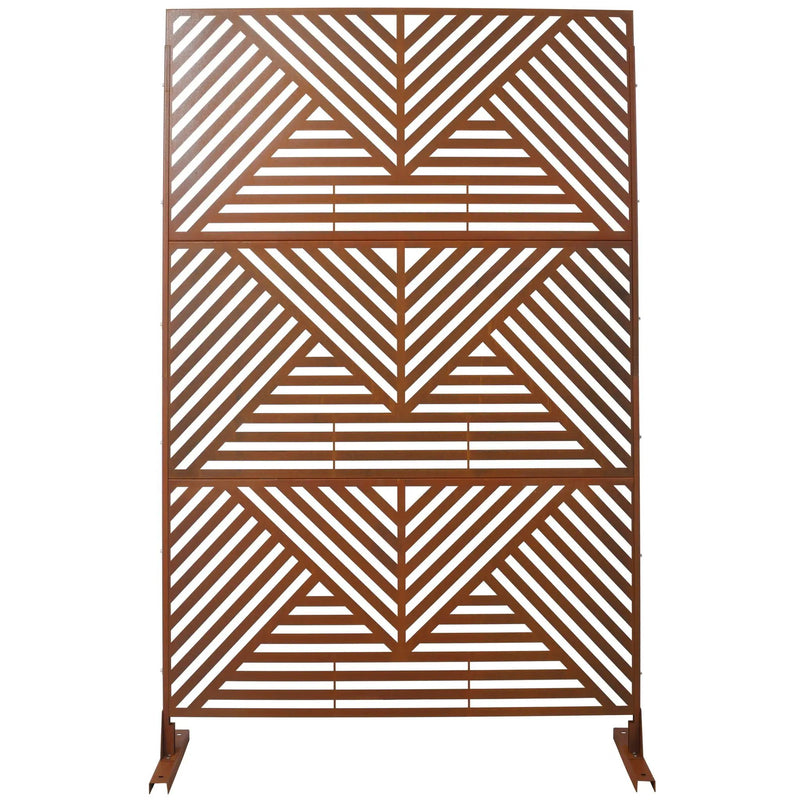 Freestanding Outdoor & Indoor Freestanding Metal Privacy Screen by HouseOfZazla