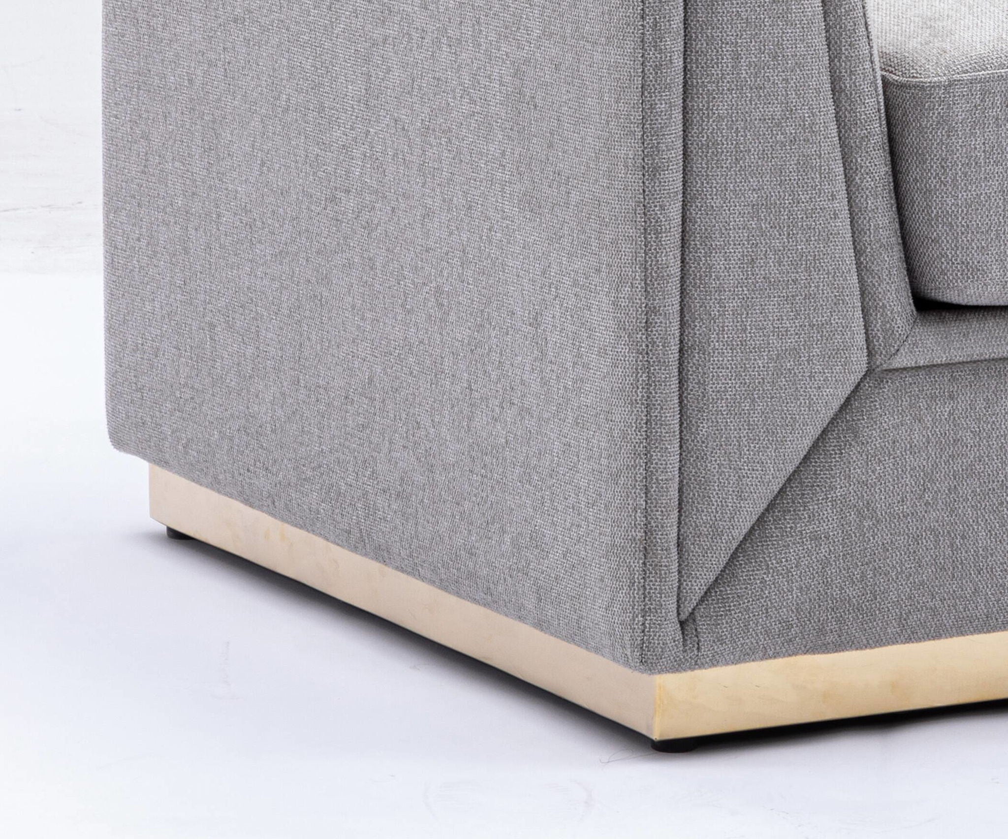 Valin - Linen Chair For Living Room - Gray by HouseOfZazla