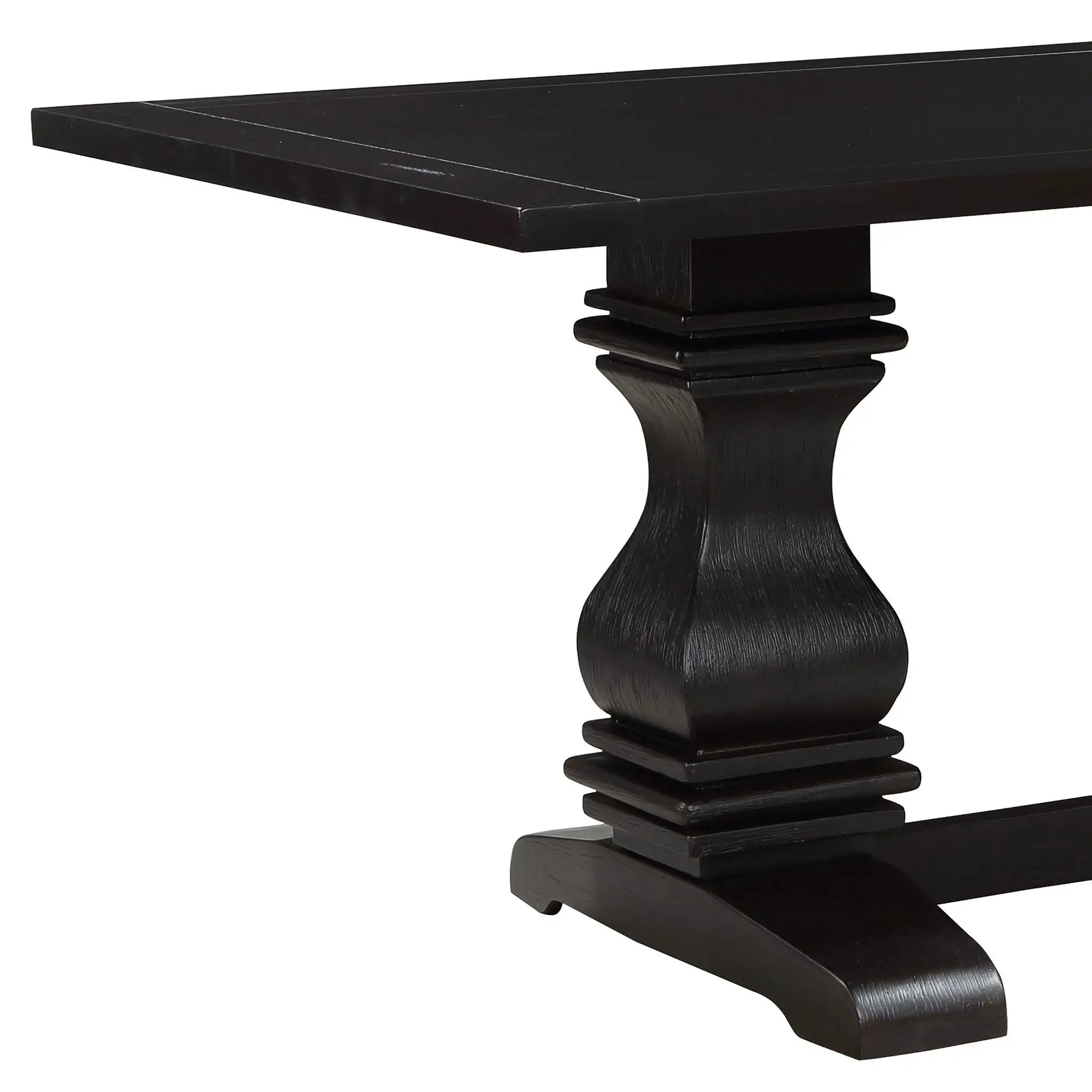 Villeneuve - Rectangular Double Pedestal Dining Table - Rustic
