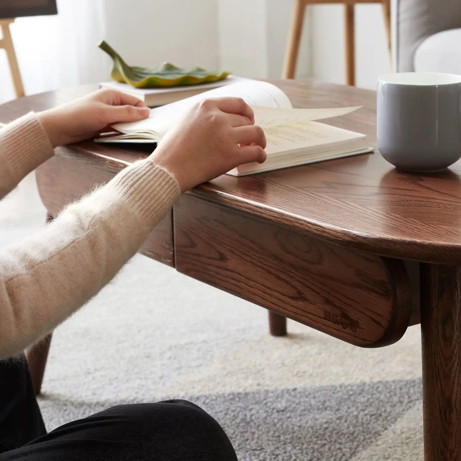 Capsule Centre Low Table With Drawers Coffee Table by Unique Piece Furniture