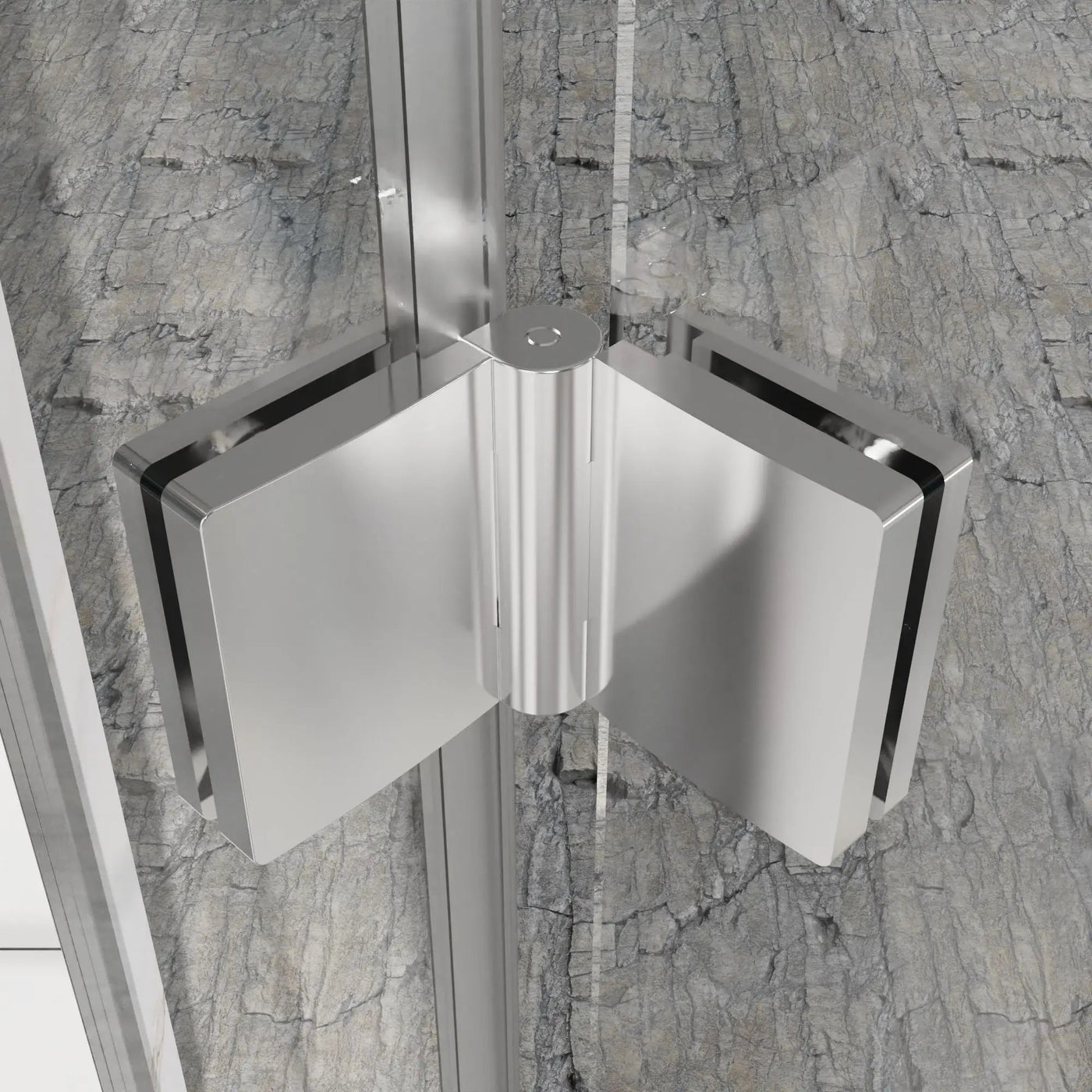 Bifold Frameless Shower Door With Tempered Clear Glass by HouseOfZazla