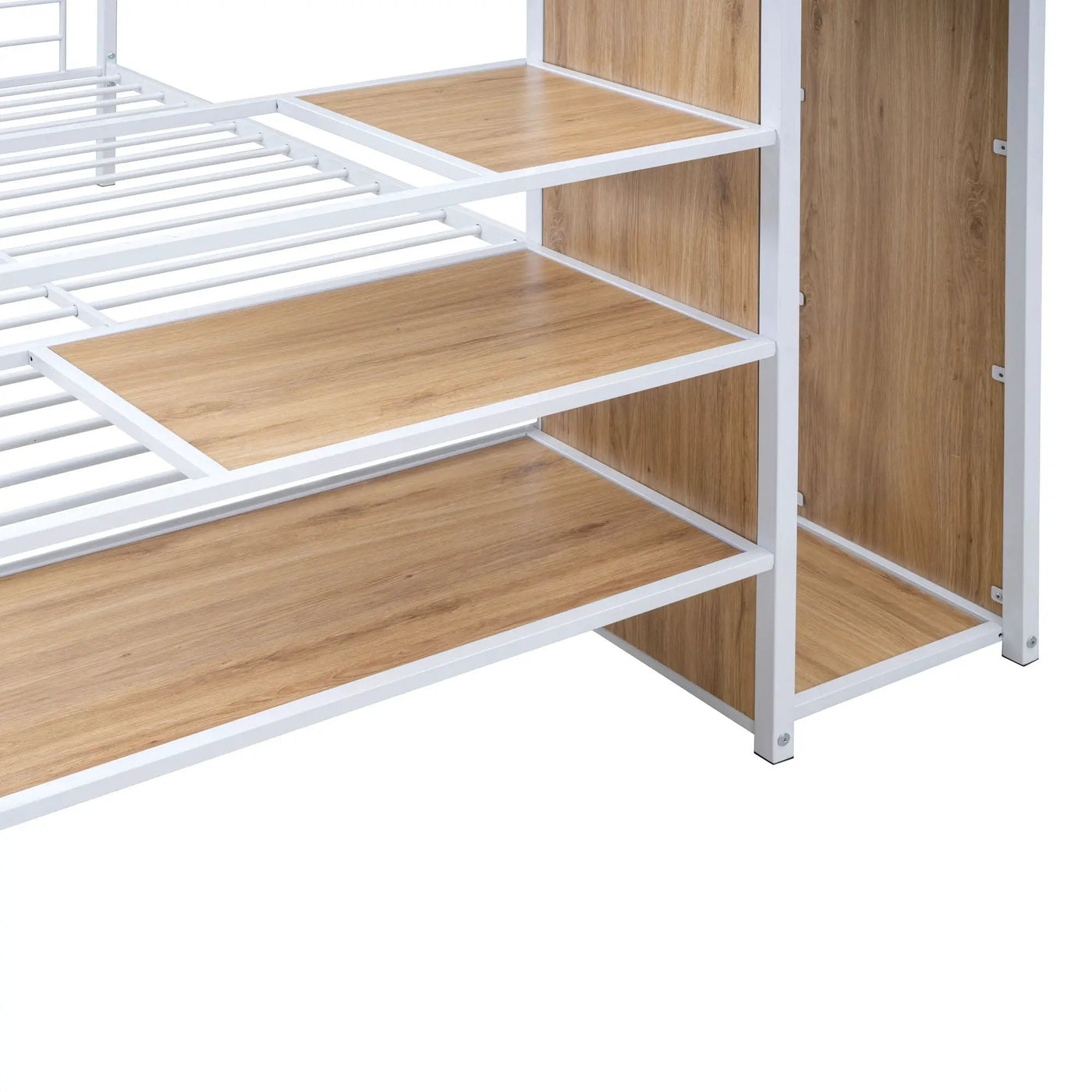 Bunk Bed With Lateral Storage Ladder And Wardrobe by HouseOfZazla