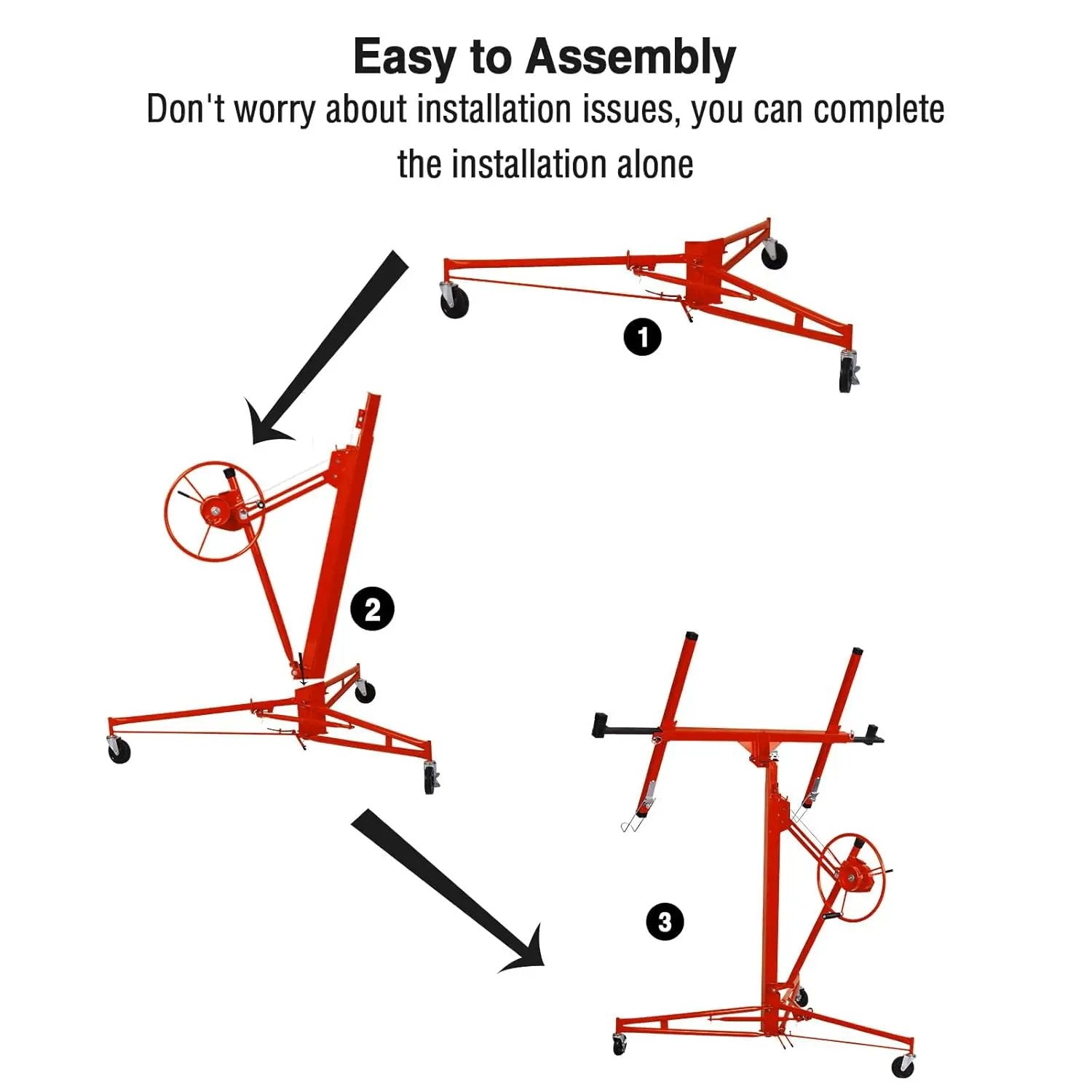 Drywall Lift 11FT - Heavy Duty Sheetrock Hoist by HouseOfZazla