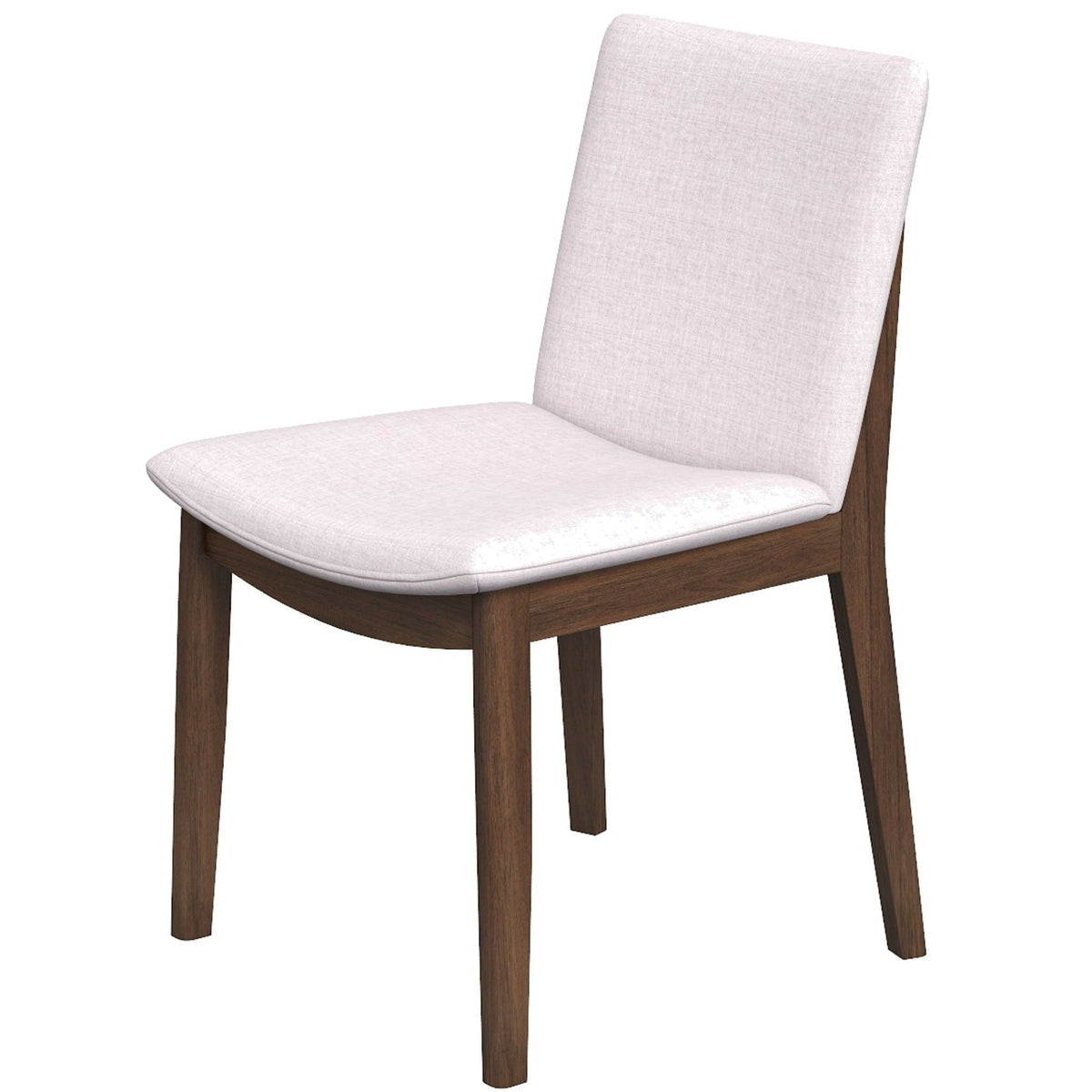 Mid-Century Modern Solid Wood Dining Chair Set with Fabric Upholstery - Multiple Colors, photo 37 of 40