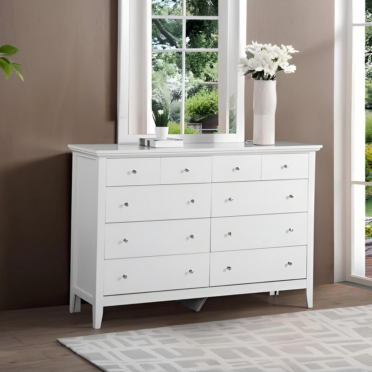 Elegant Casual Dresser with Real Wood Veneers - Multiple Colors, photo 18 of 35