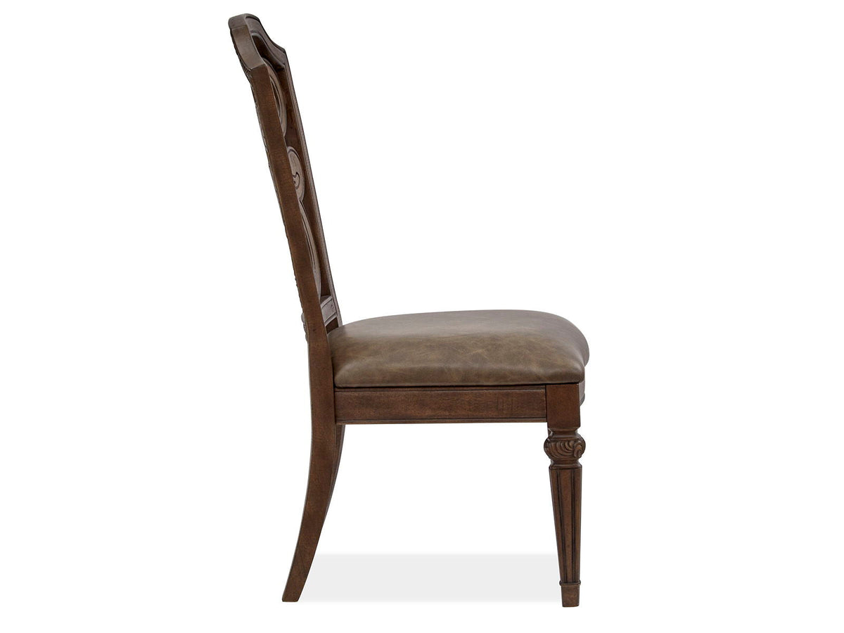 Durango - Wood Dining Side Chair With Upholstered Seat (Set of 2) - Willadeene Brown, photo 4 of 7