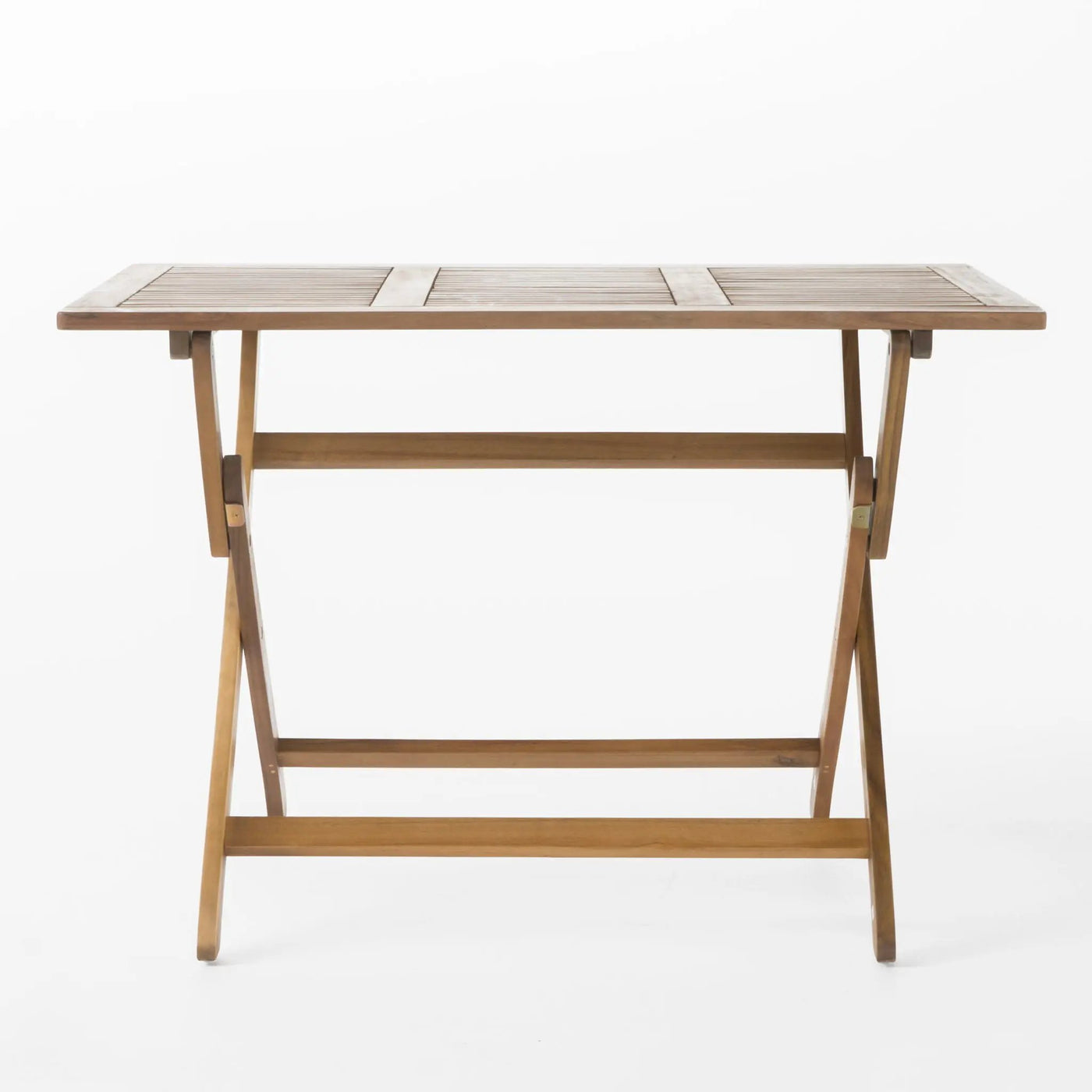 Blissique Outdoor Foldable Wood Dining Table With Slat Design by HouseOfZazla