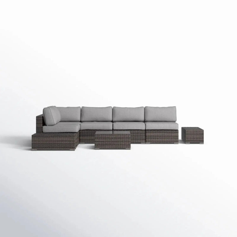 Wicker Sectional Seating Group With Cushions by HouseOfZazla