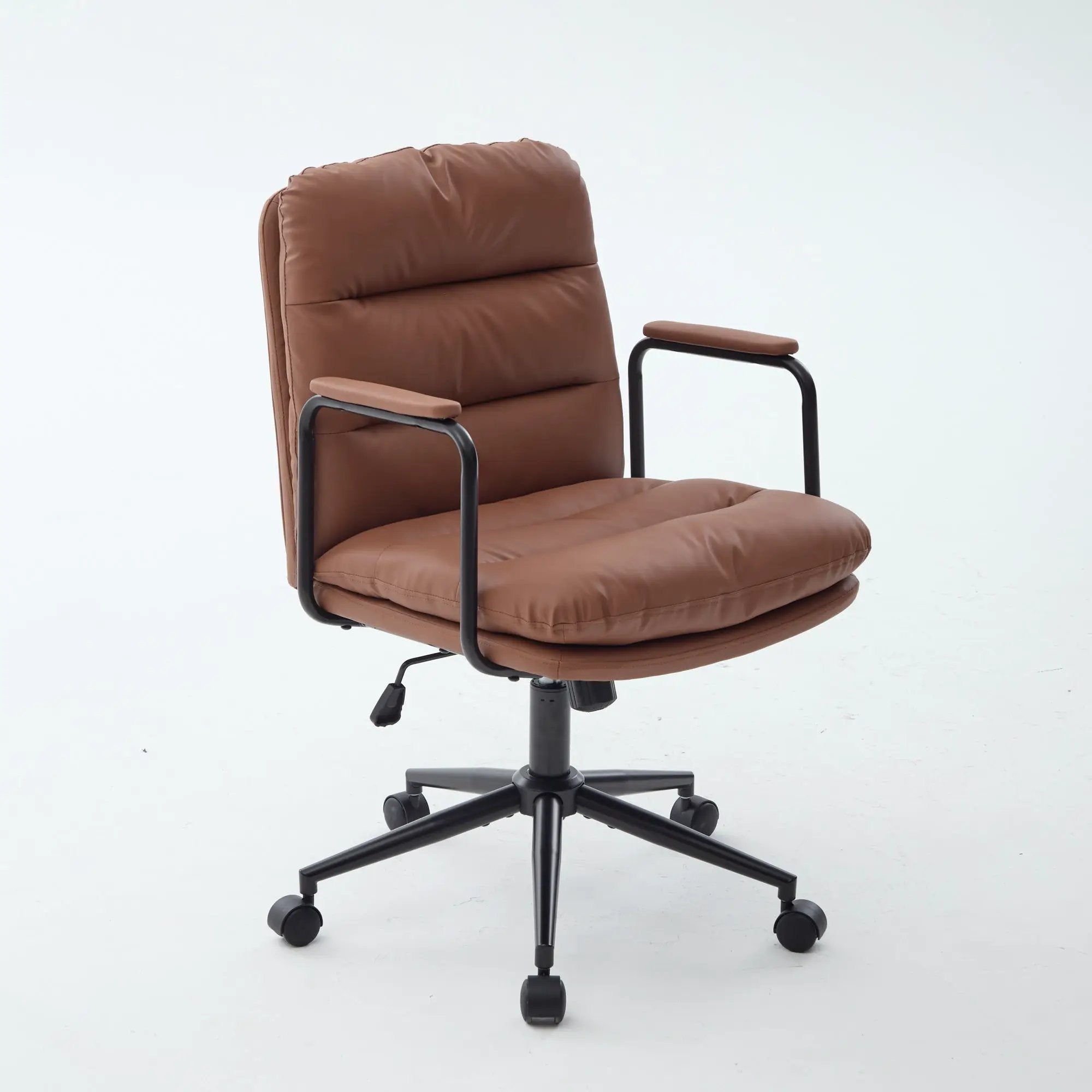 Mid Back Home Office Desk Task Chair with Wheels and Arms by HouseOfZazla