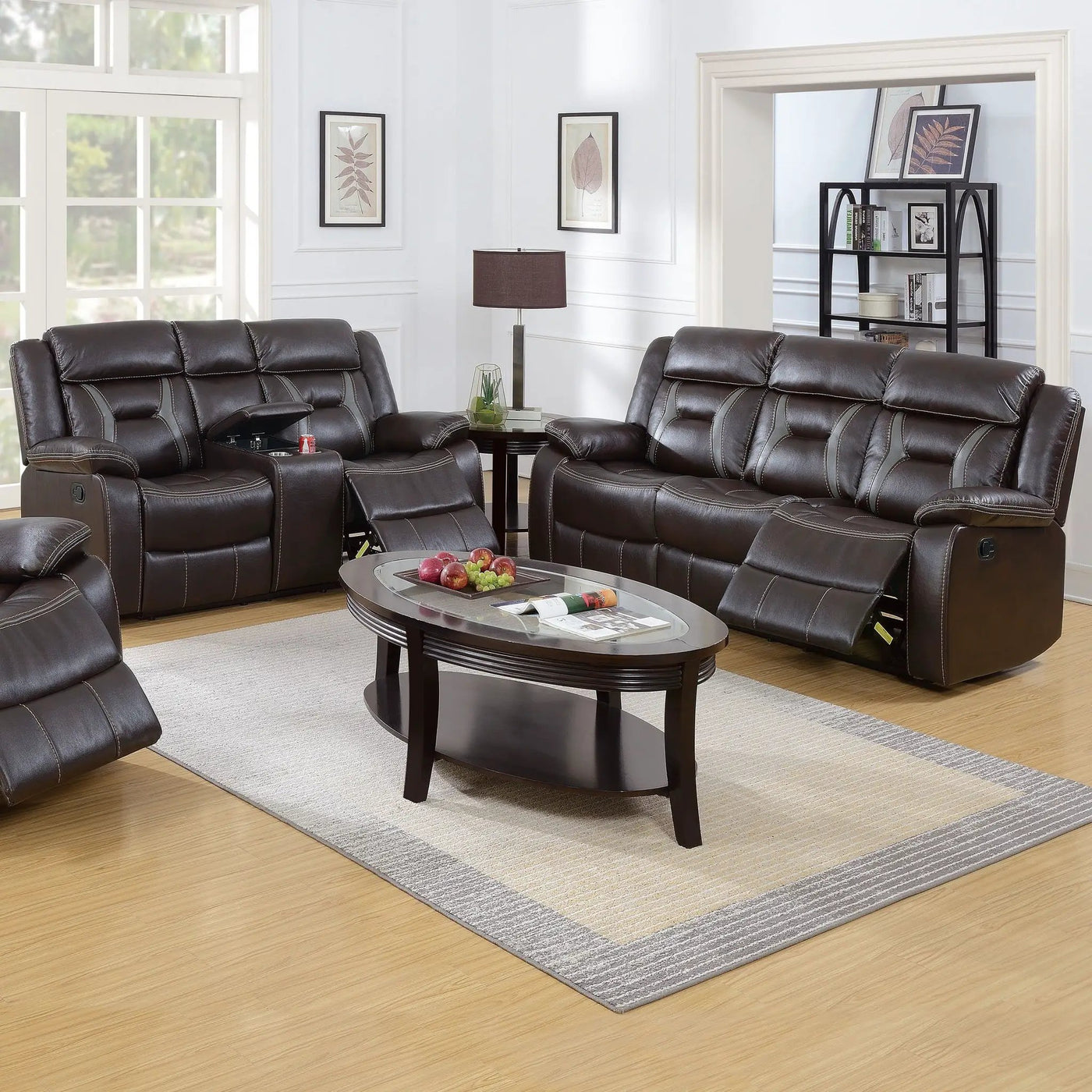 Living Room Set With Pillow Armrest And Tufted Backrest by HouseOfZazla