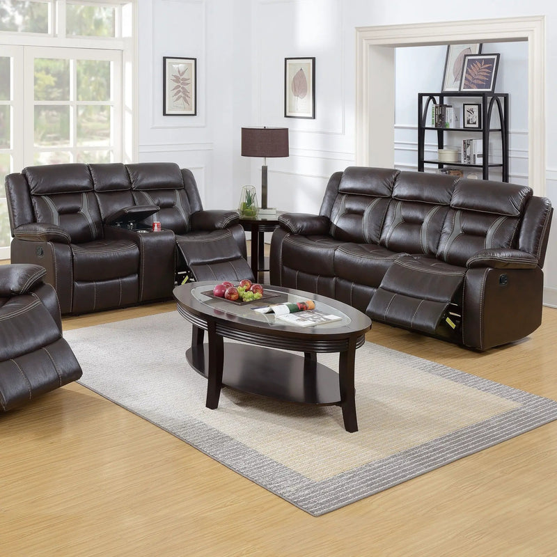 Living Room Set With Pillow Armrest And Tufted Backrest by HouseOfZazla