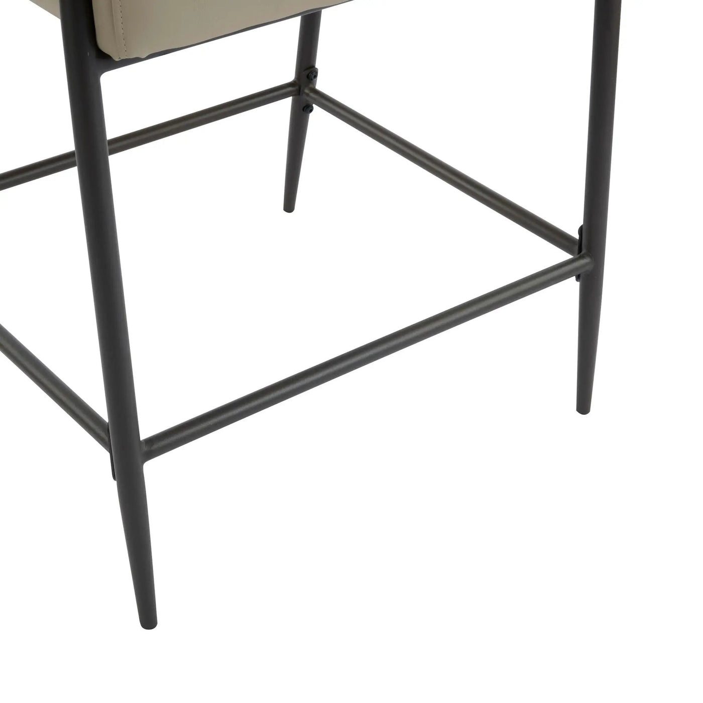 Mid Century Modern Counter Stool Set With Iron Frame by HouseOfZazla