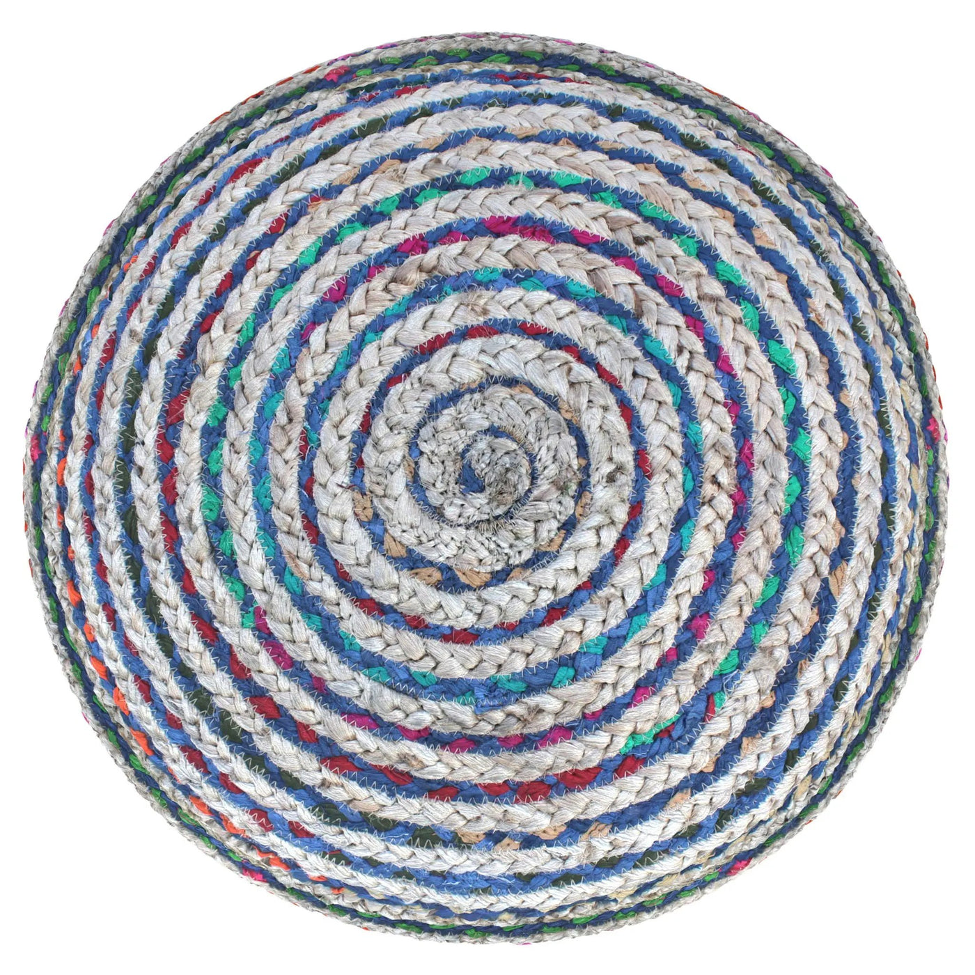 Margo - Handcrafted Round Pouf by HouseOfZazla
