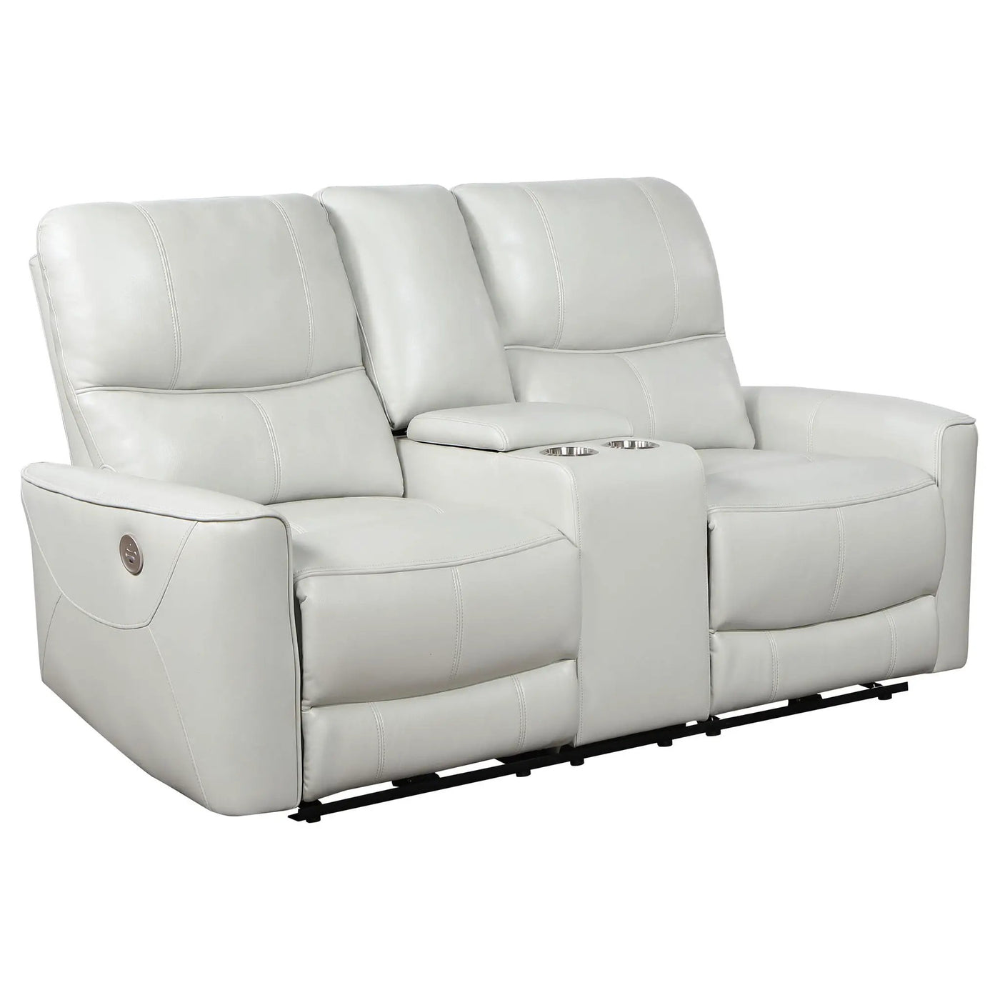 Denson - Power Reclining Loveseat With Console And USB Port by HouseOfZazla