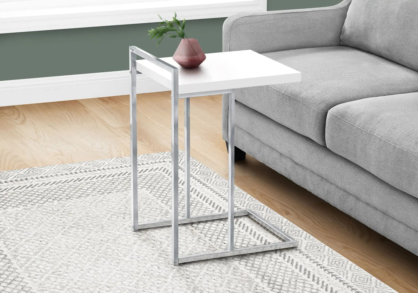 C-Shaped Accent Table, Contemporary & Modern by HouseOfZazla