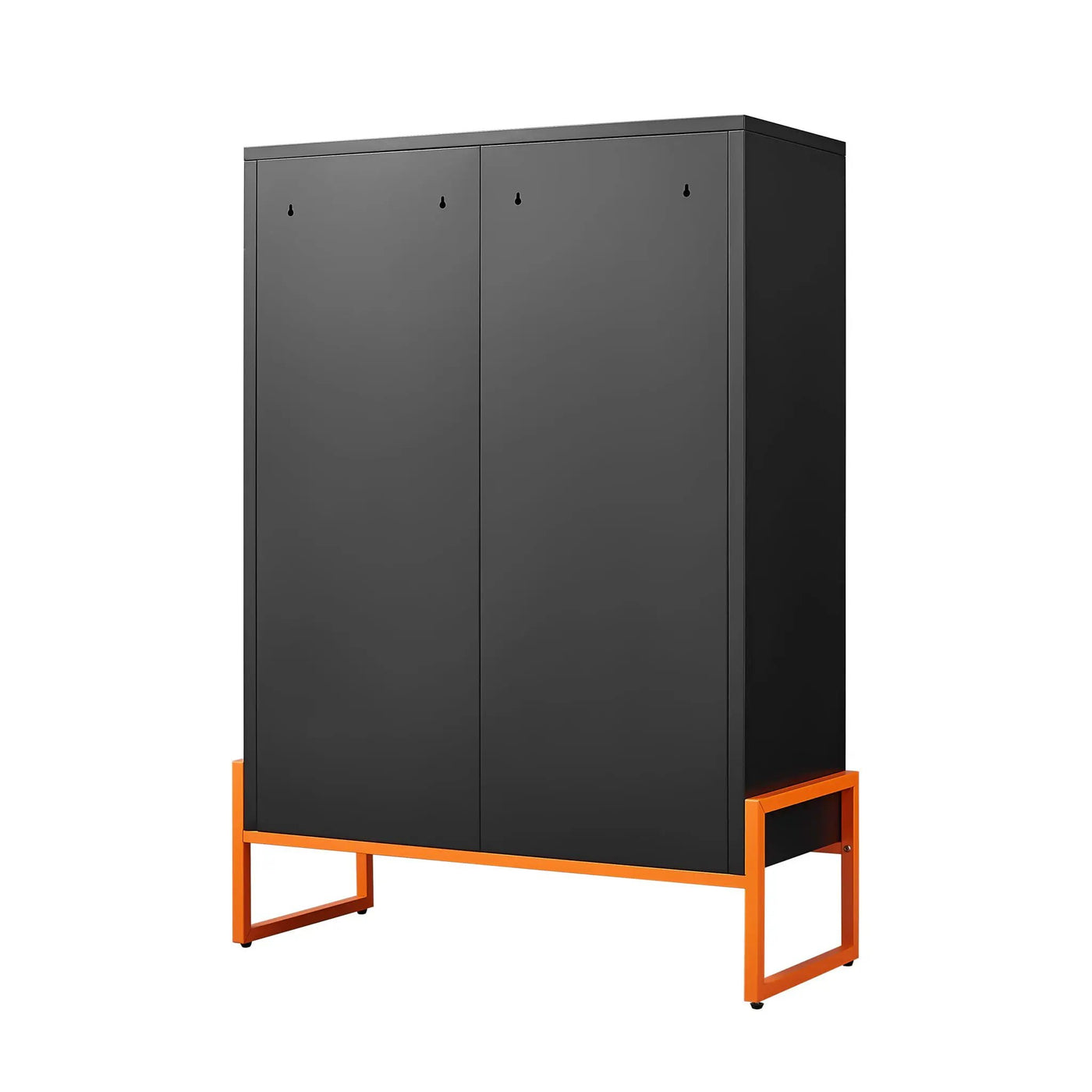 Modern Metal Shoe Cabinet With DoublebSided Doors And Adjustable Partitions by HouseOfZazla