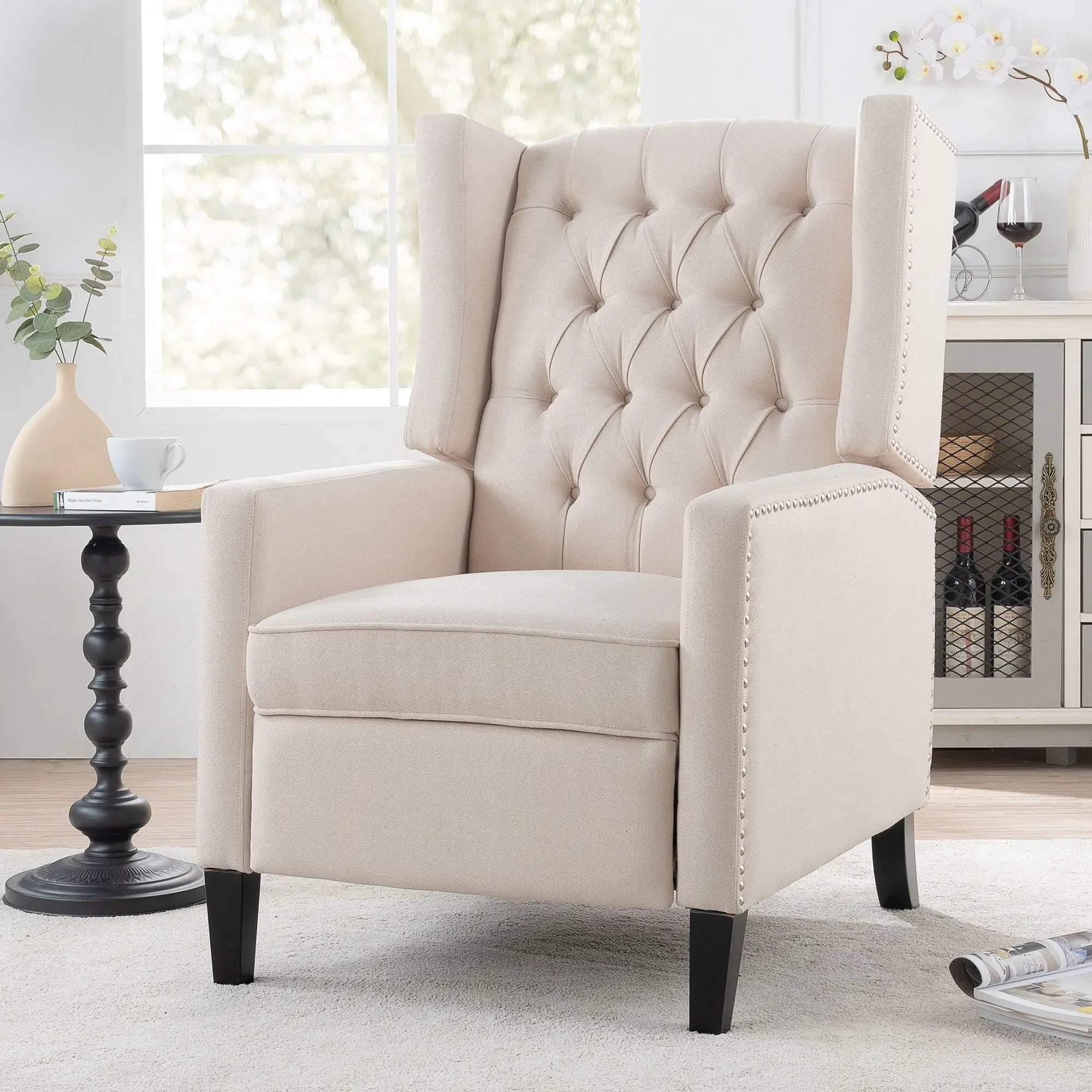 Manual Wing Chair Recliner by Unique Piece Furniture