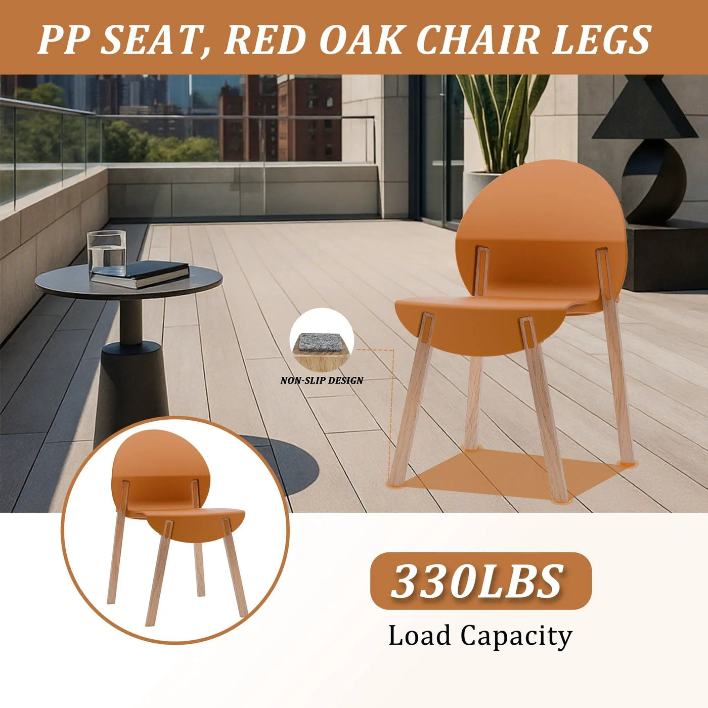 4 Piece Set Of Single Chairs, Traditional Elements With Round Table by HouseOfZazla