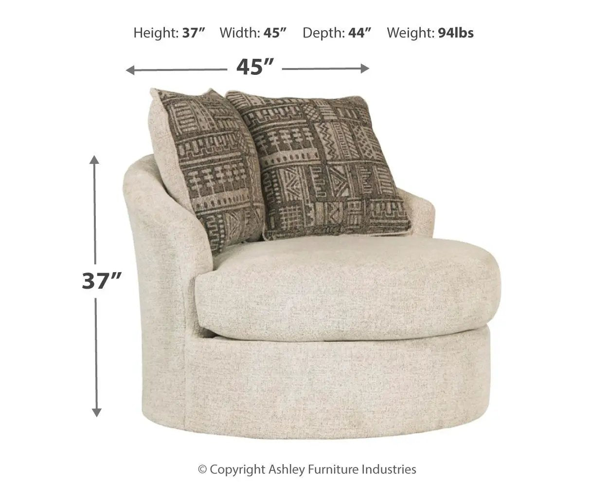 Soletren - Swivel Chair by Unique Piece Furniture
