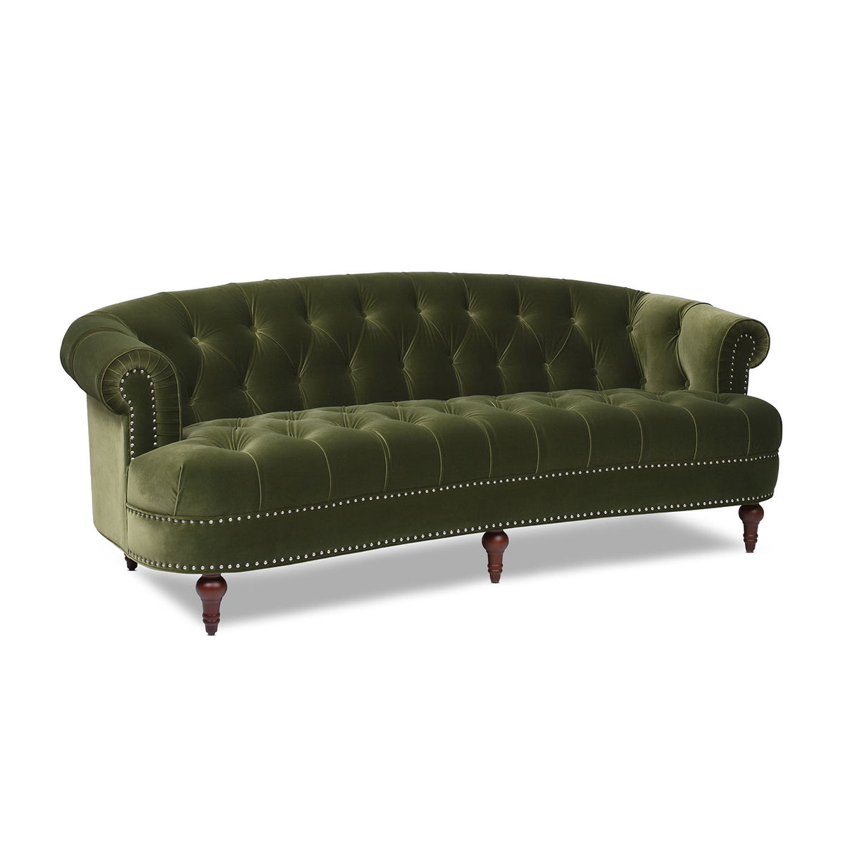 Victorian Chesterfield Tufted Sofa with Kiln-Dried Hardwood Frame - Dark Green, Dark Red, Blue, photo 17 of 28