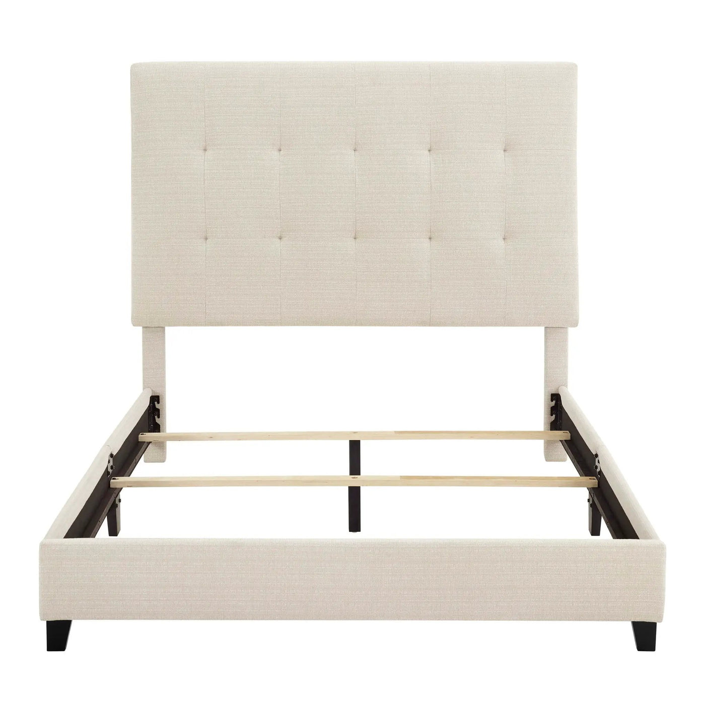 Tufted Upholstered Headboard Platform Bed by HouseOfZazla
