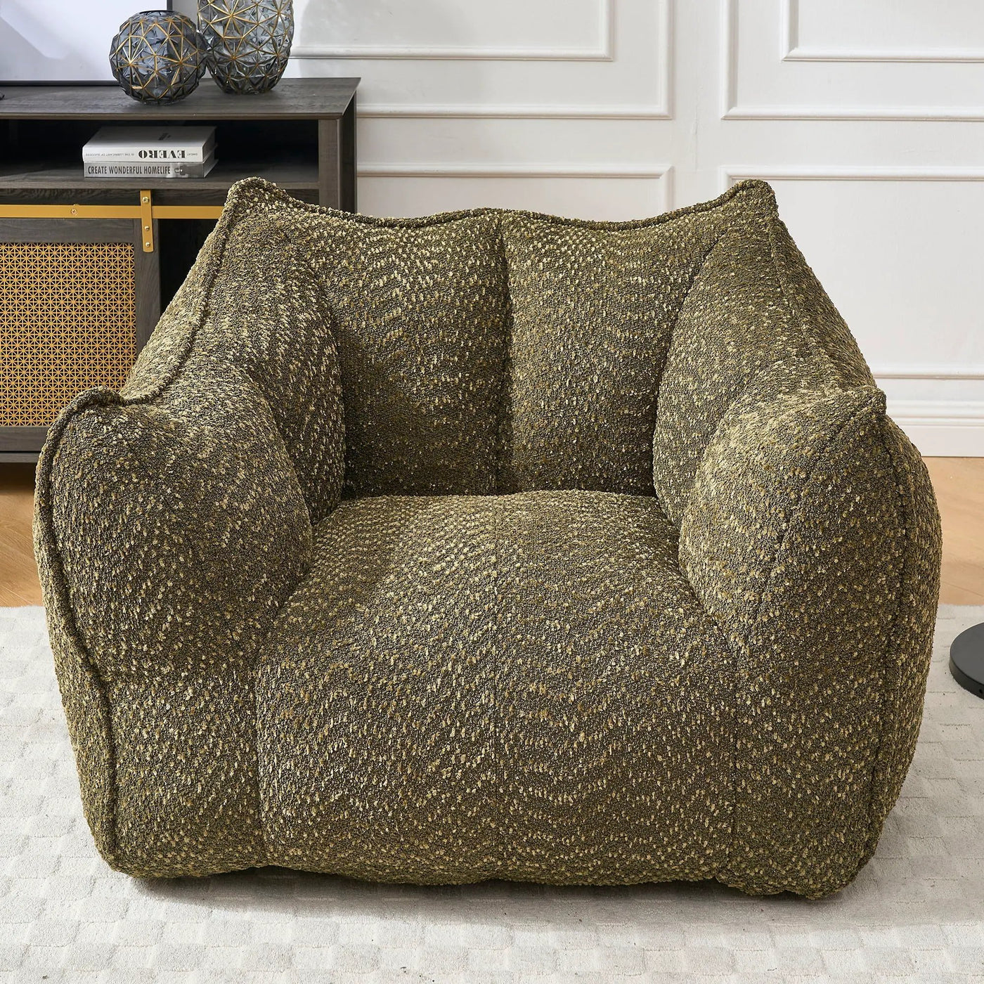 Comfortable Chenille Sofa Chairs With Highly Resilient Foam by HouseOfZazla