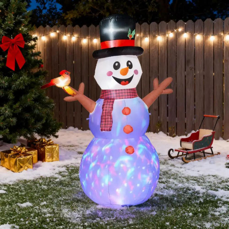Inflatable Branch Hand Snowman with LED Lights by HouseOfZazla