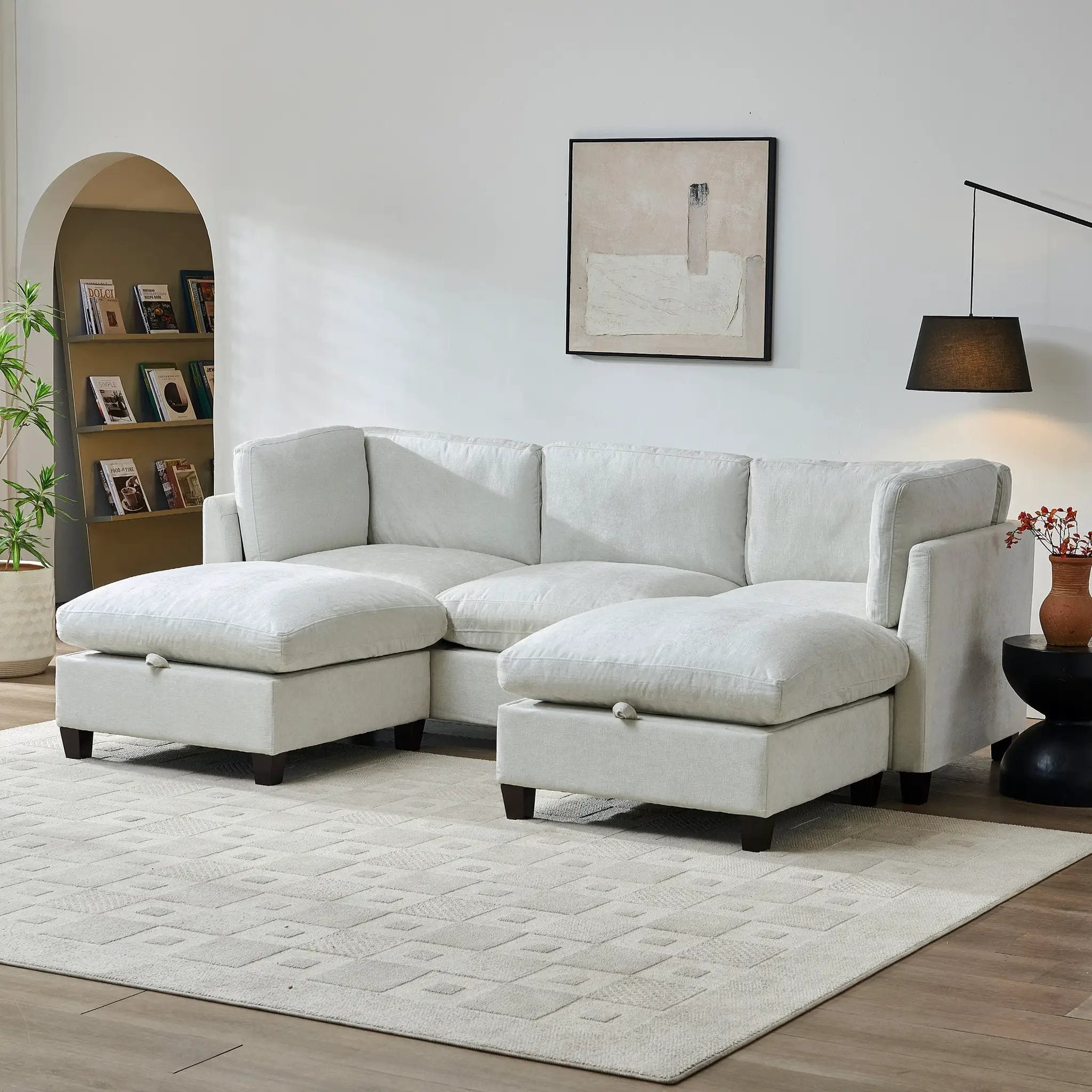 96.5" Sectional Couch for Living Room by HouseOfZazla