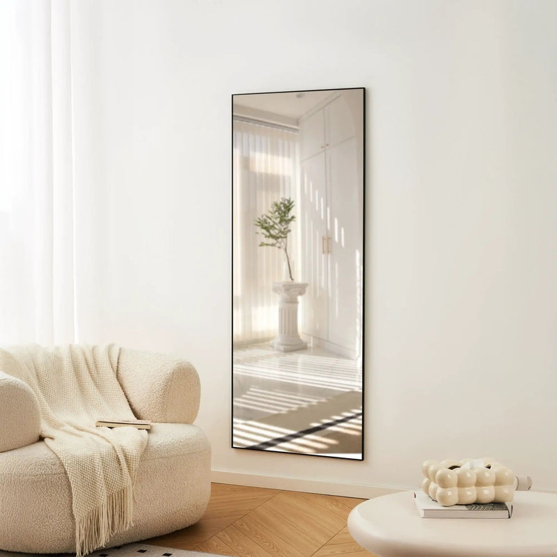 Modern Full Length Mirror With High Definition Shatter Proof Glass And Aluminum Alloy Frame by HouseOfZazla