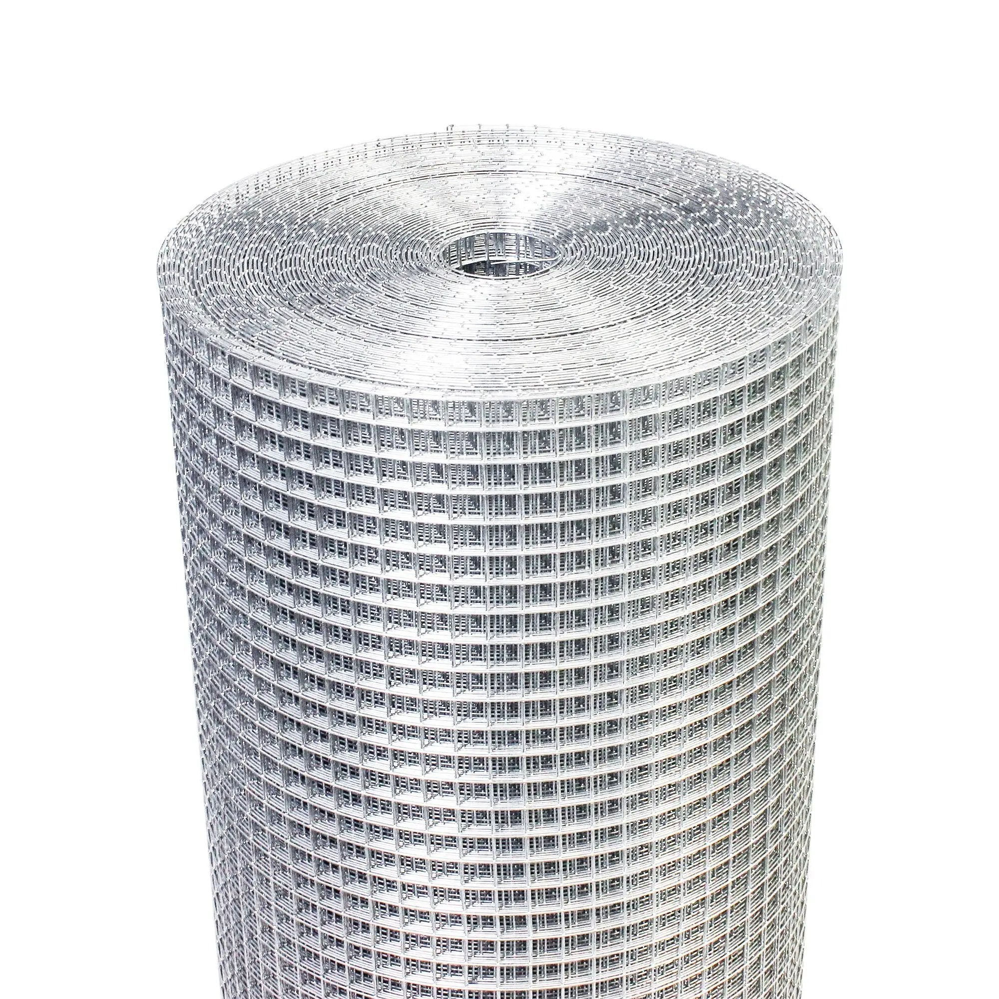Galvanized Hardware Cloth, Metal Wire Fencing Roll For Garden And Animal Protection - Silver by HouseOfZazla