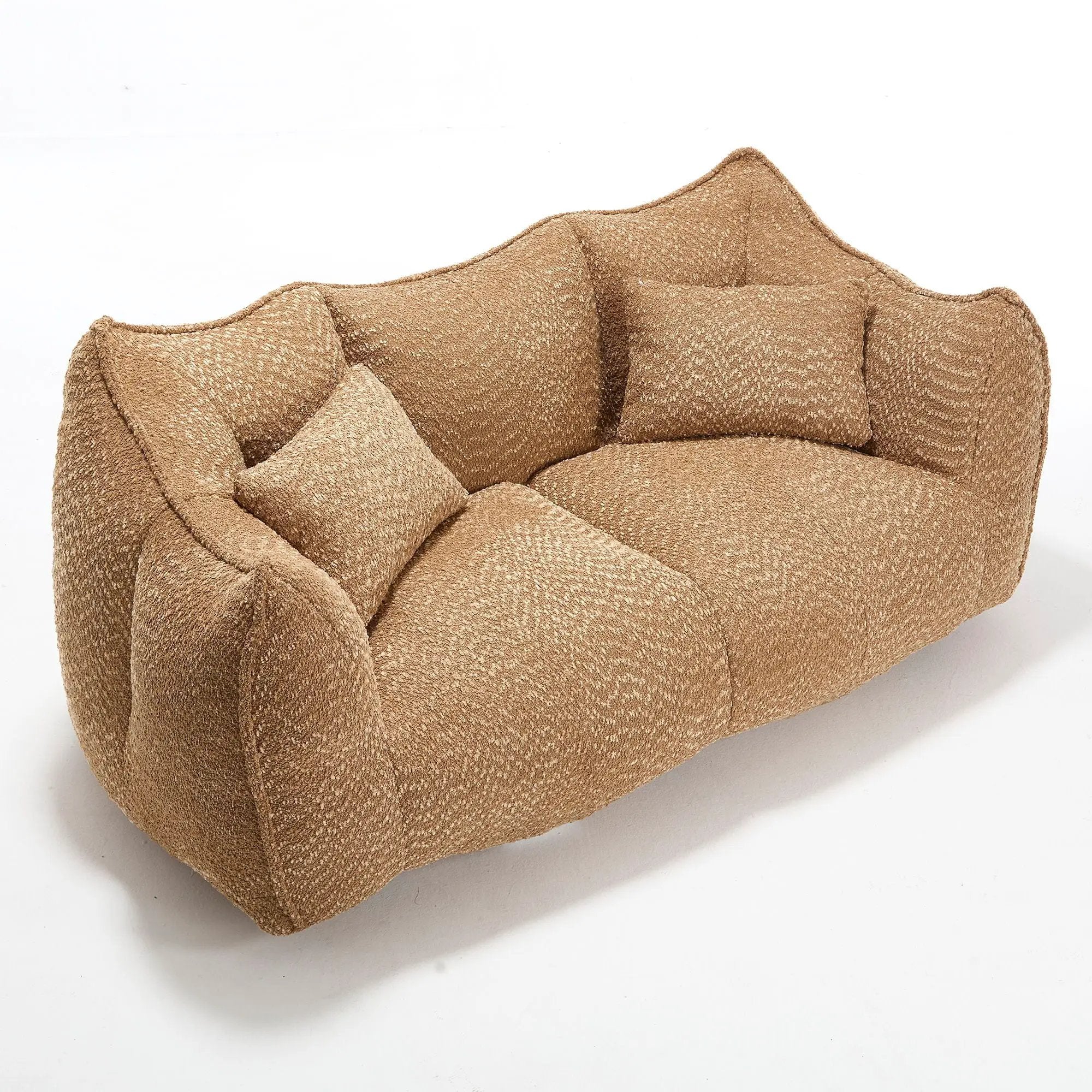 Comfortable Dual Beanbag Chair With High Resilience Foam Core For 2 People by HouseOfZazla