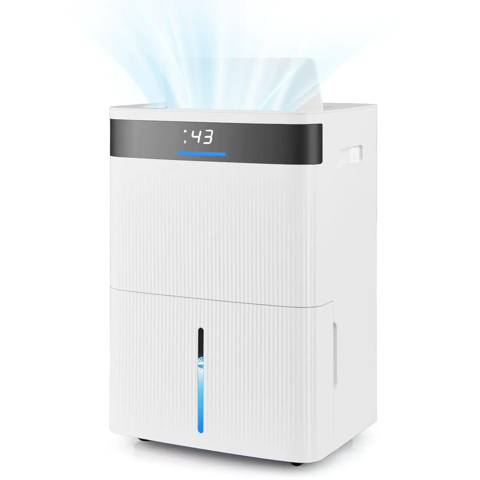 74 Pints Dehumidifier for Home 4500 Sq.Ft Dehumidifier-White by DirectDeals