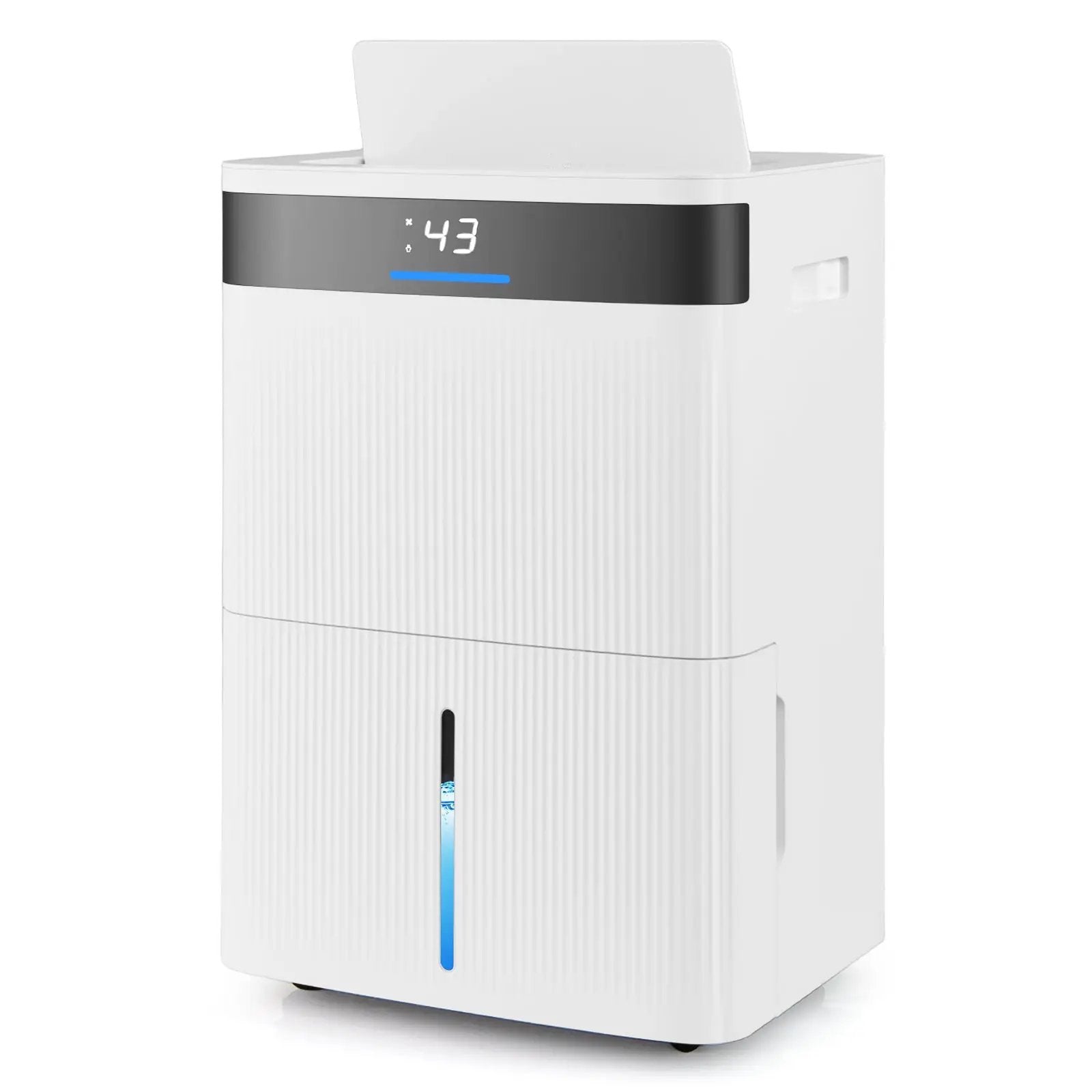 74 Pints Dehumidifier for Home 4500 Sq.Ft Dehumidifier-White by DirectDeals