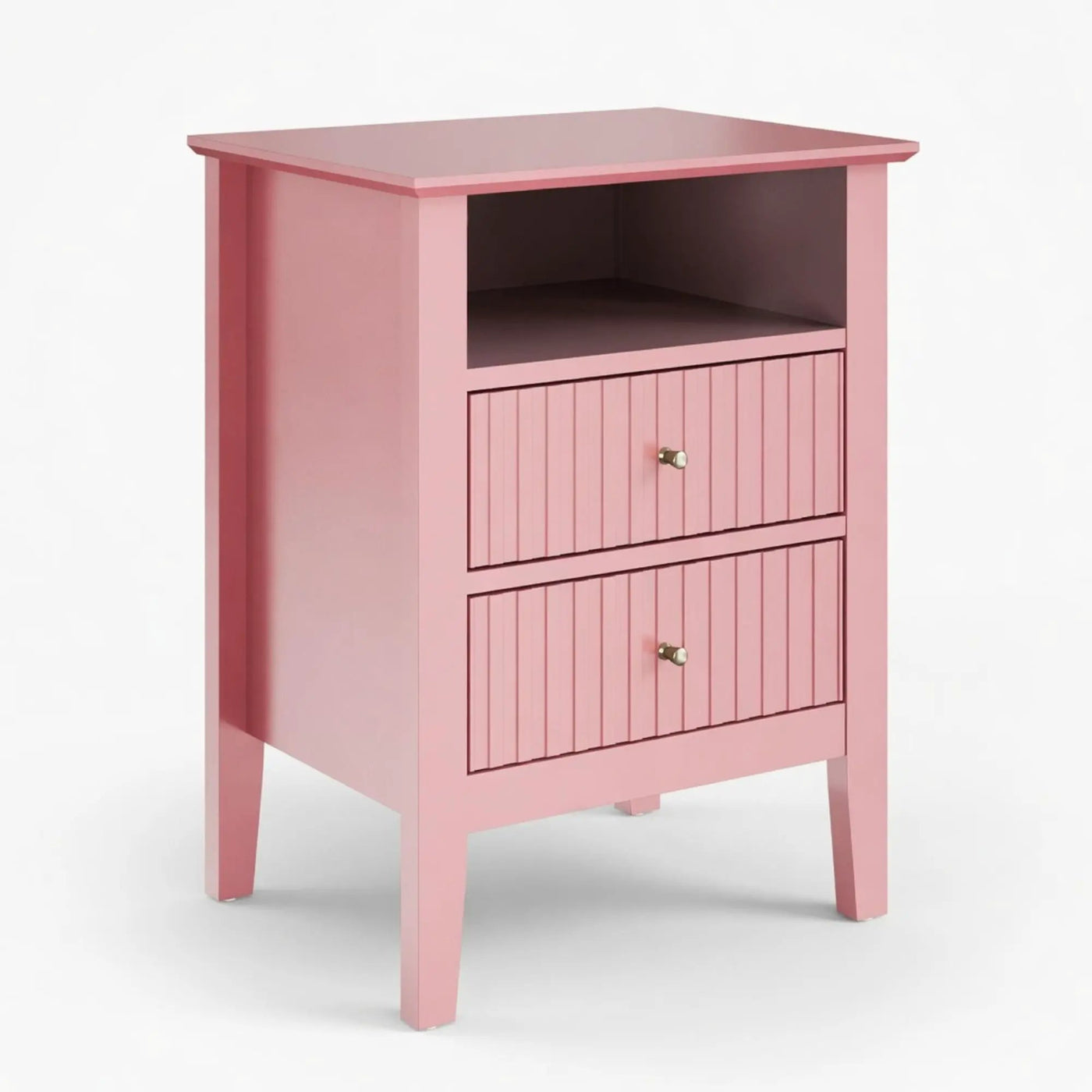 Fluted Nightstand With 2 Drawers by HouseOfZazla