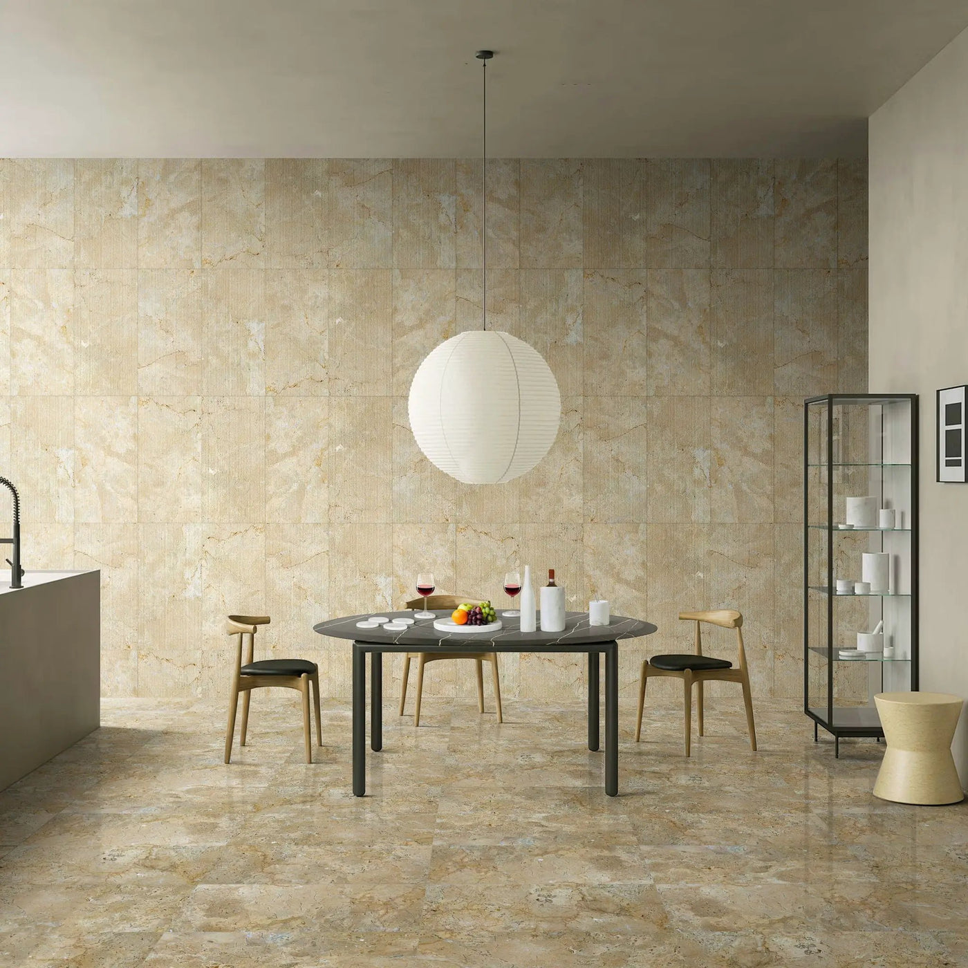 10 Pieces Luxury Natural Marble Dining Room Accessories Set by HouseOfZazla