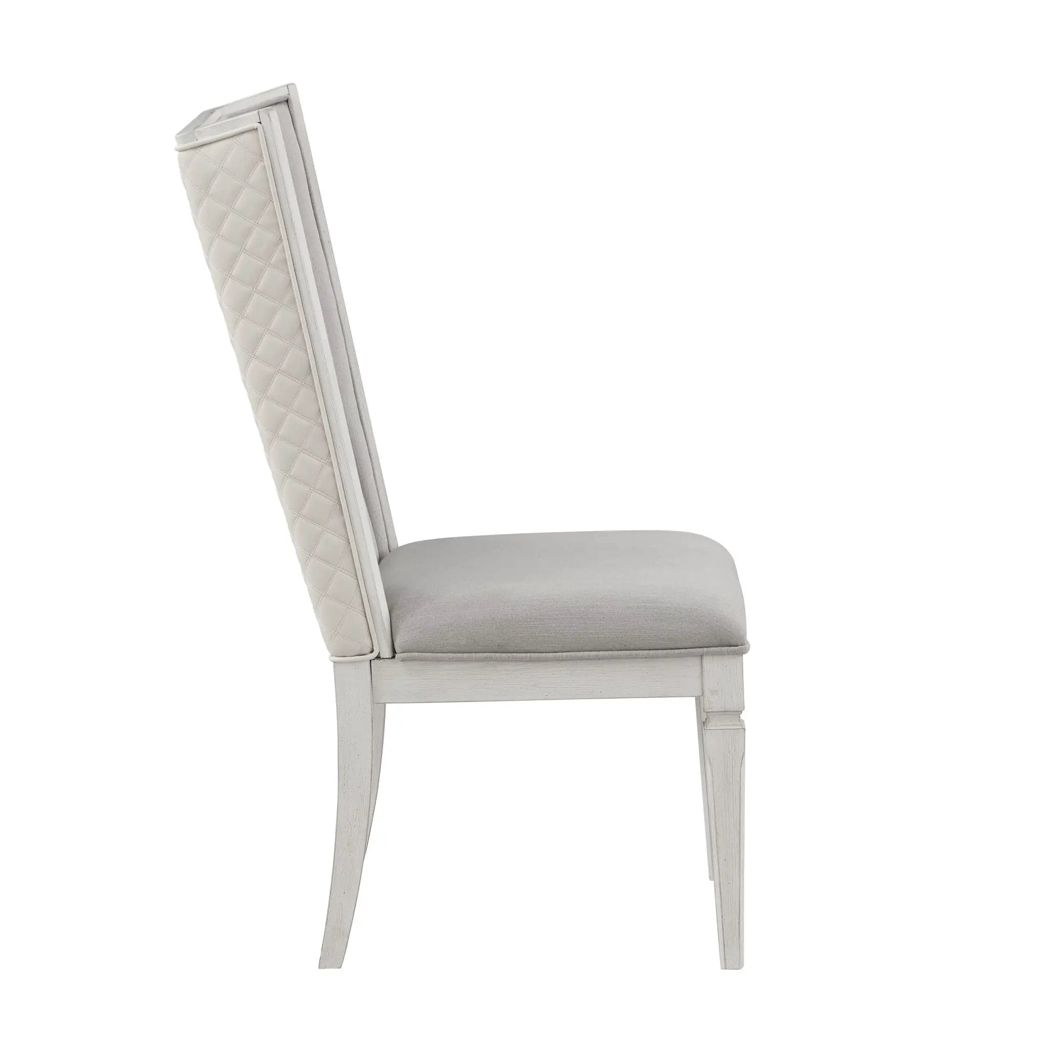 Katia - Side Chair (Set of 2) - Gray / White by HouseOfZazla