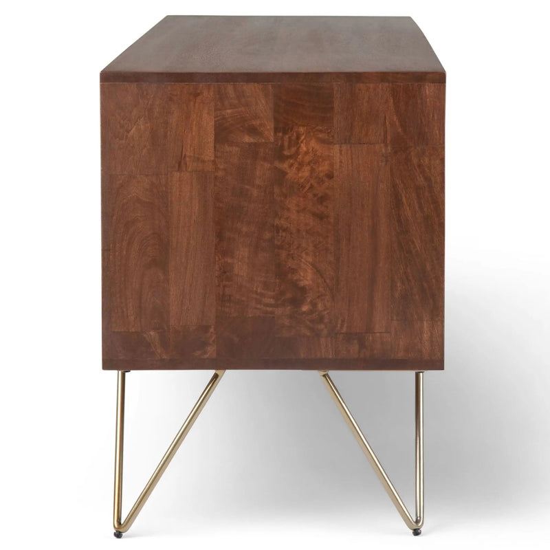 Hunter - TV Media Stand - Umber Brown Stain by Unique Piece Furniture