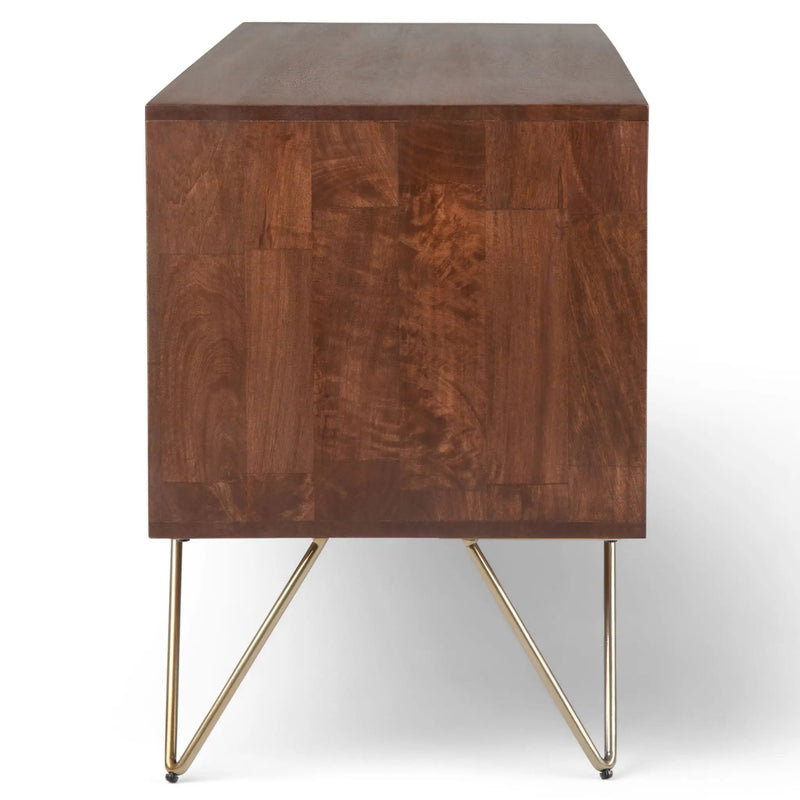 Hunter - TV Media Stand - Umber Brown Stain by HouseOfZazla