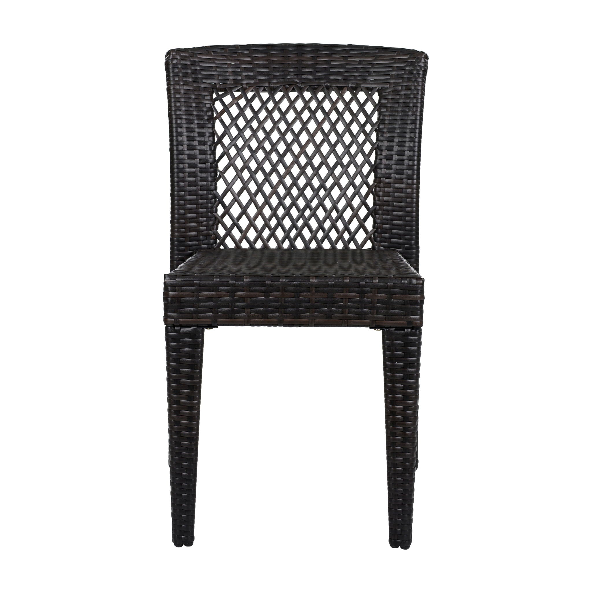 7 Piece Outdoor Dining Set with Table and 6 Chairs - Brown Multi by HouseOfZazla