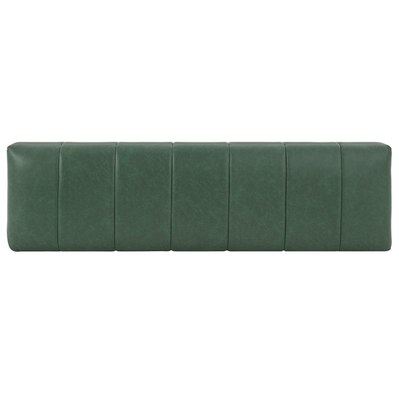 Green PU Upholstered Indoor Dining Bench, photo 9 of 10