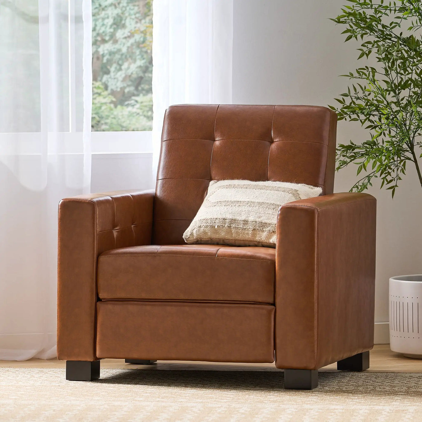 Langseth - Contemporary Tufted Pushback Recliner by Unique Piece Furniture