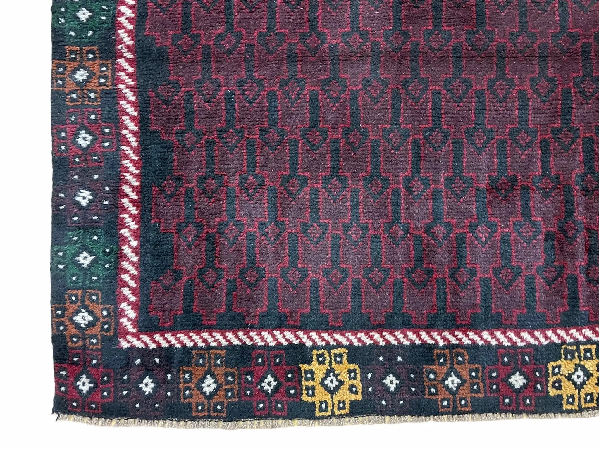 3 X 5 Vintage Handmade Tribal Wool Rug Baluchi Rug Afghan Rug Balouch Rug 3x4.7 by Jewel Rugs