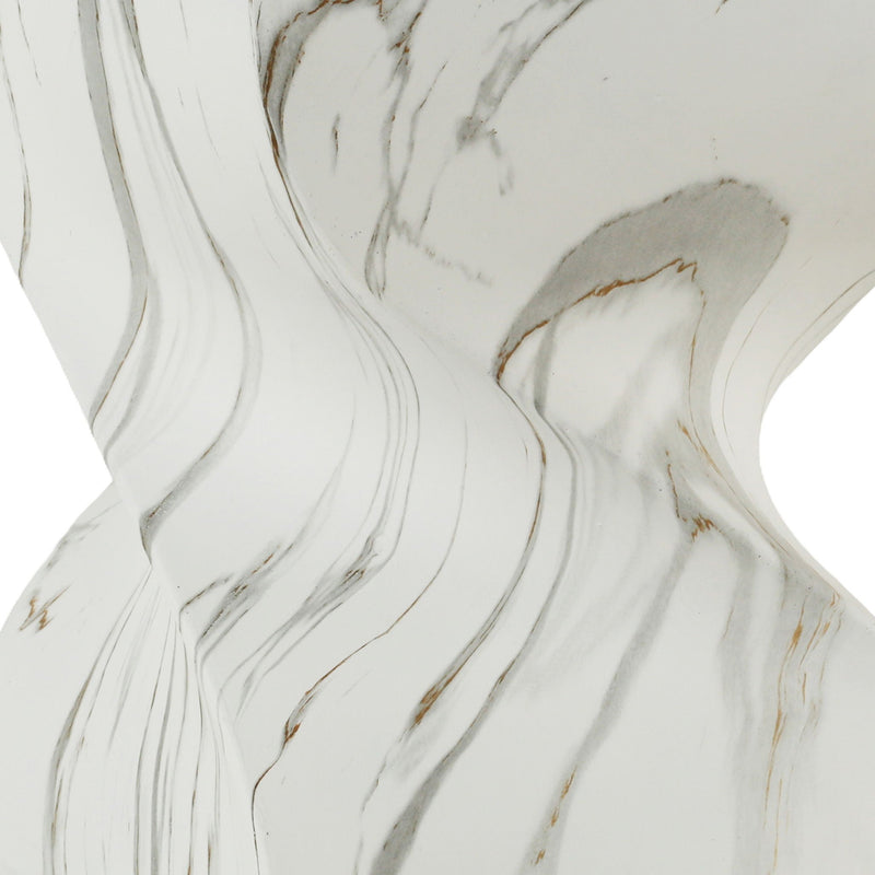 Outdoor End Table, Round Side Table For Patio And Garden - Marble by Unique Piece Furniture