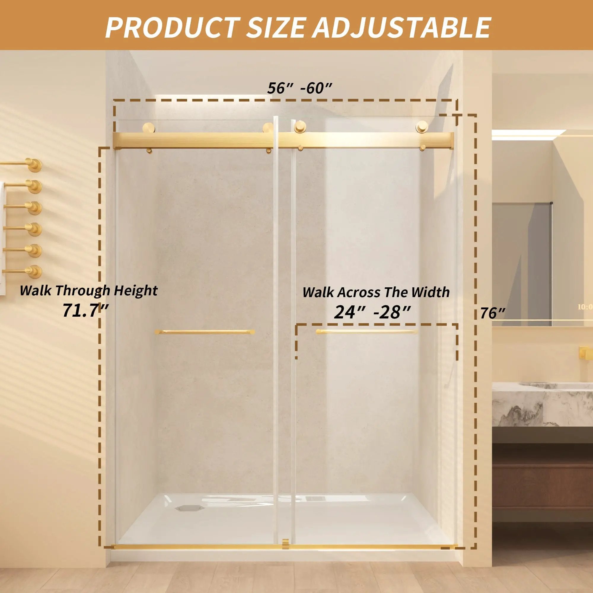 Frameless Sliding Glass Shower Doors by HouseOfZazla