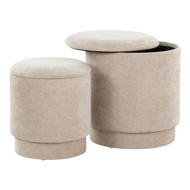 Marla - Upholste Contemporary Ottoman Set by Unique Piece Furniture