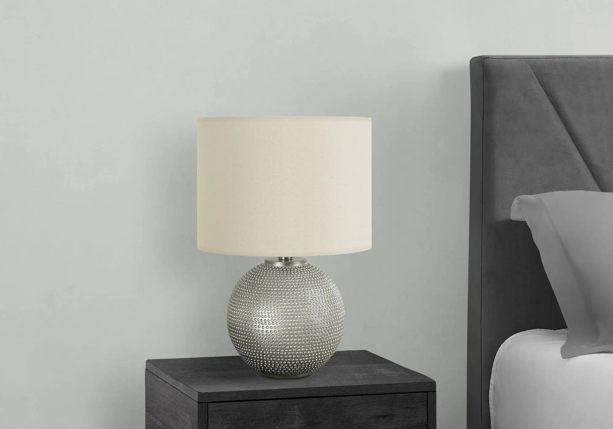 Lighting, Table Lamp, Modern - Gray / Cream by HouseOfZazla