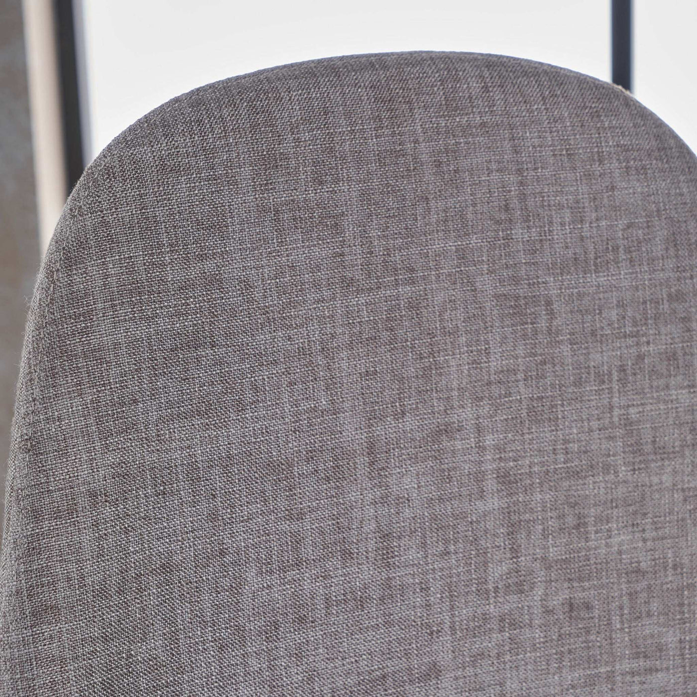 Modern Minimalist Fabric Dining Chair With Iron Legs by HouseOfZazla