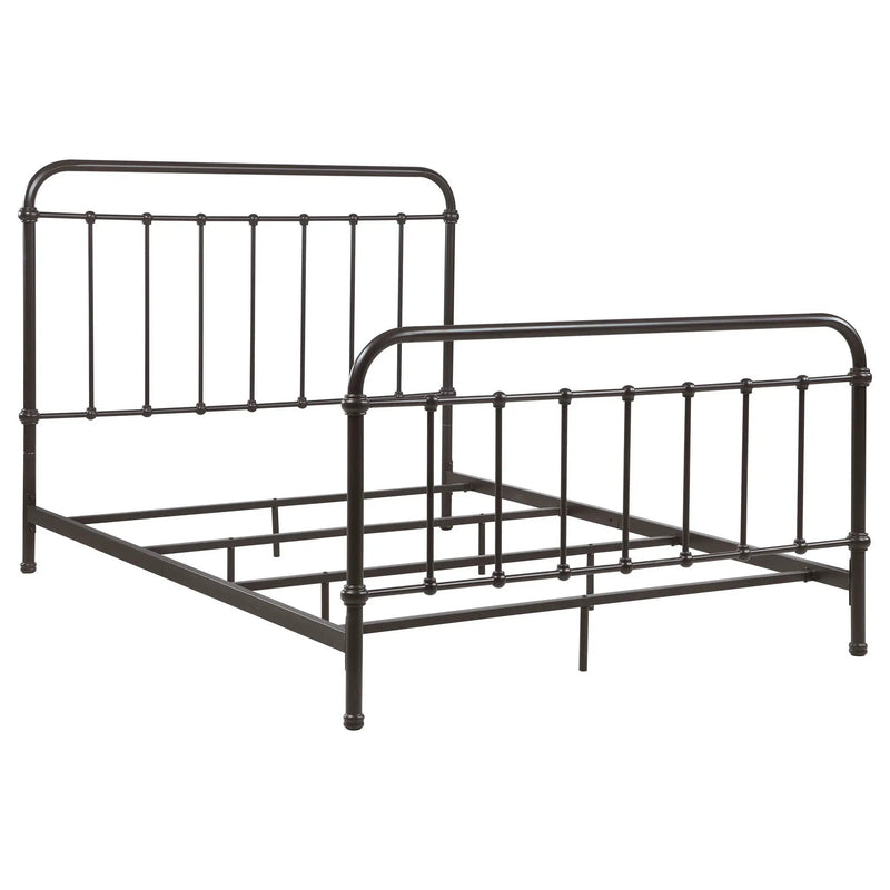 Livingston Metal Queen Open Frame Bed Dark Bronze by Unique Piece Furniture