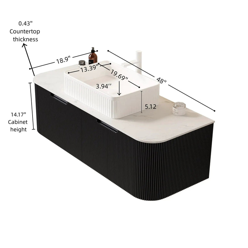 Dina 48" Bathroom Vanity & Sink by HouseOfZazla