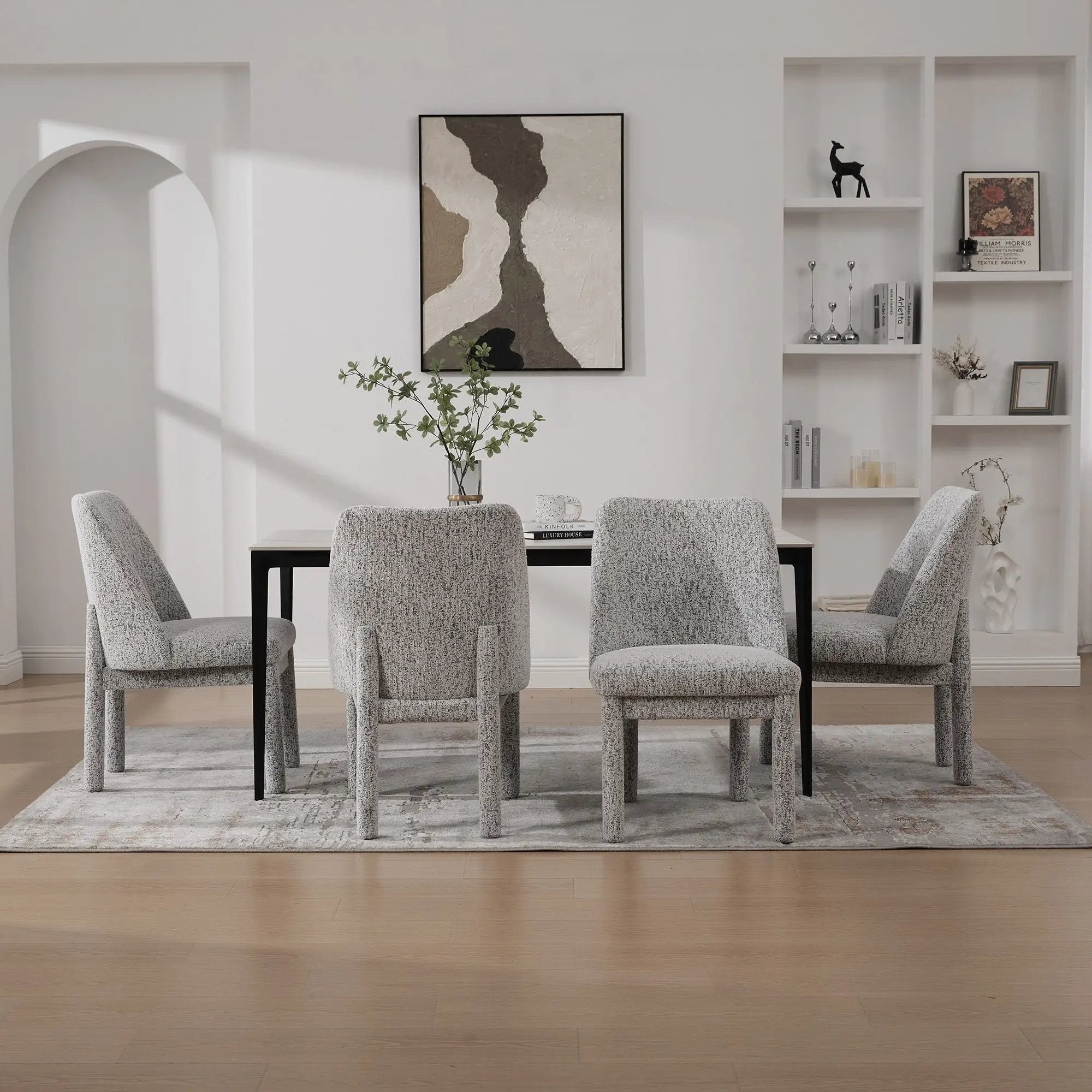 Wide Minimalist Dining Chair by Unique Piece Furniture